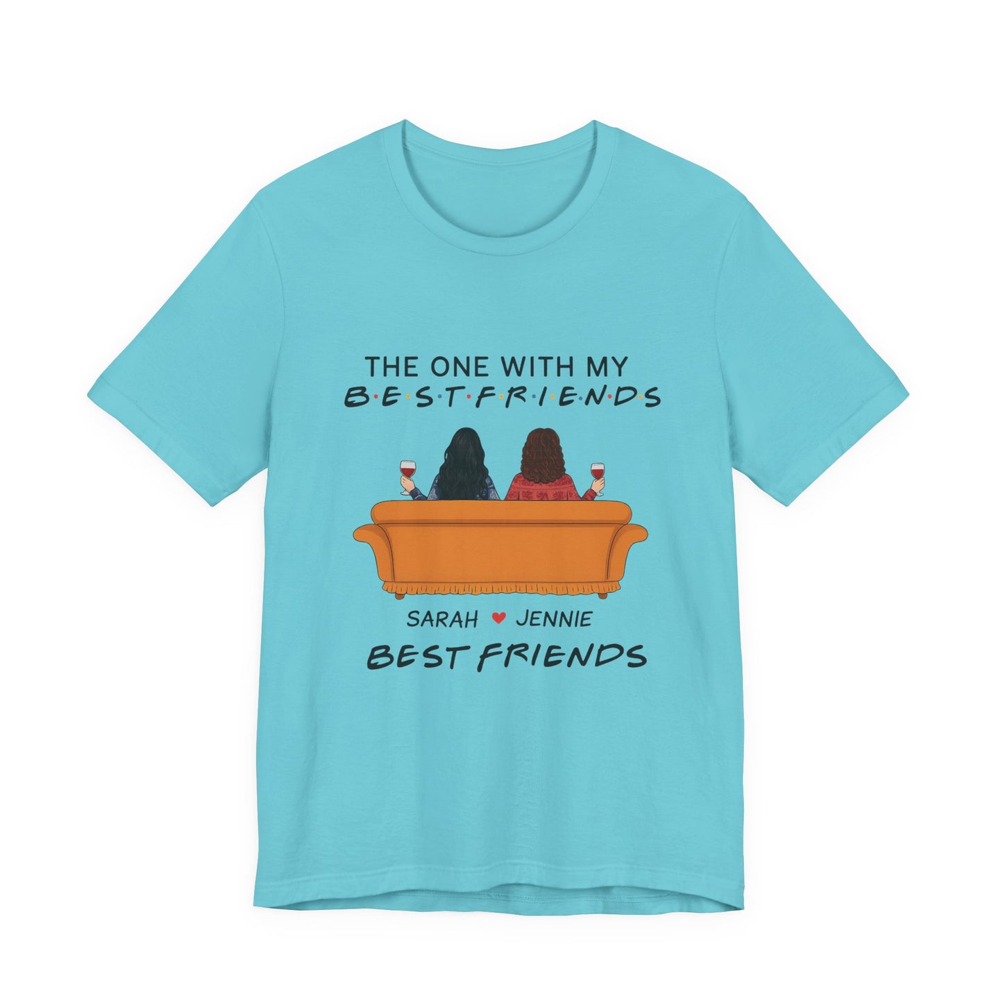 Best Friends Graphic Tee, Unisex Friendship T-Shirt, Gifts for Best Friends, Cute Casual Wear, Ideal for Birthdays, Friend Celebrations