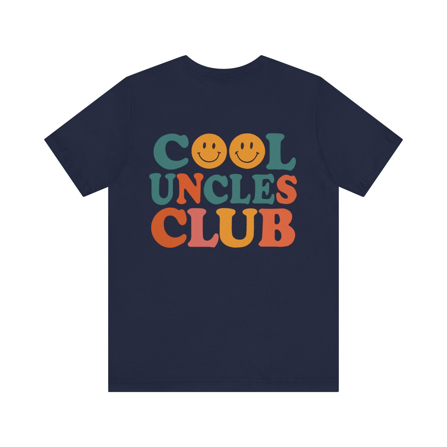 Cool Uncles Club Tee, Unisex Graphic T-Shirt, Father's Day Gift, Fun Uncle Outfit, Smiley Face Tee, Family Reunion Shirt