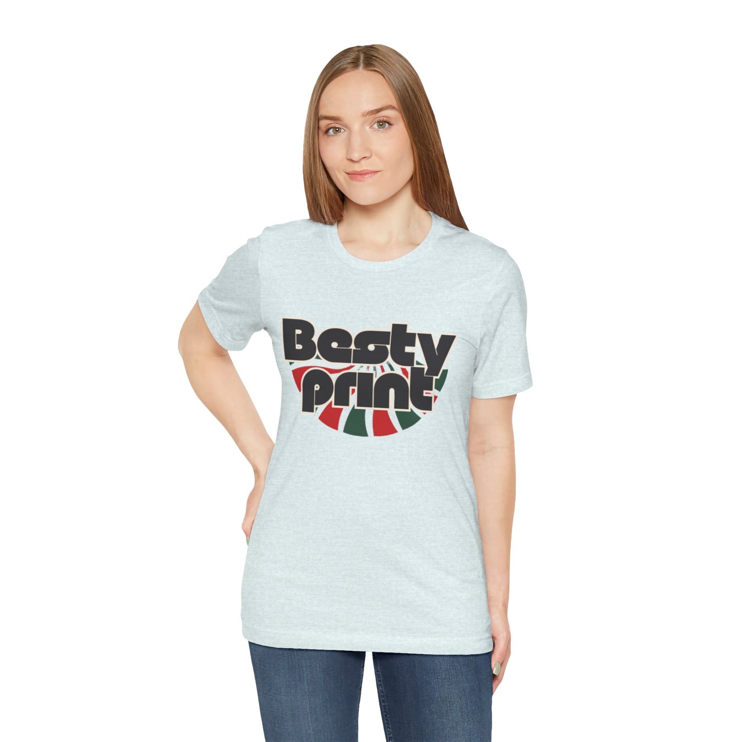 Besty Print Unisex Jersey Tee - Fun and Trendy T-Shirt for Friends, Casual Wear, Gifts, Parties, Holidays
