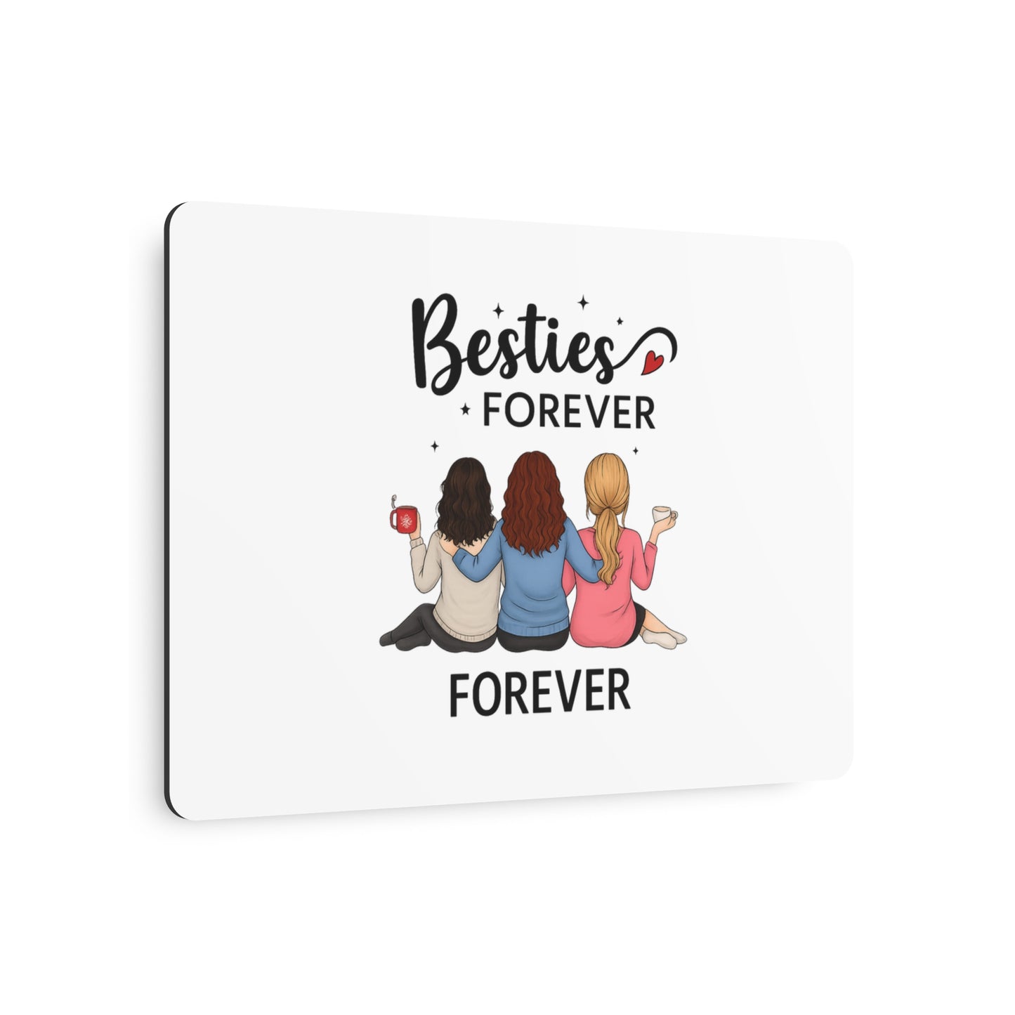 Metal Art Sign for Best Friends, Home Decor, Gift for Friends, Wall Art, Friendship Decor, Besties Forever Design