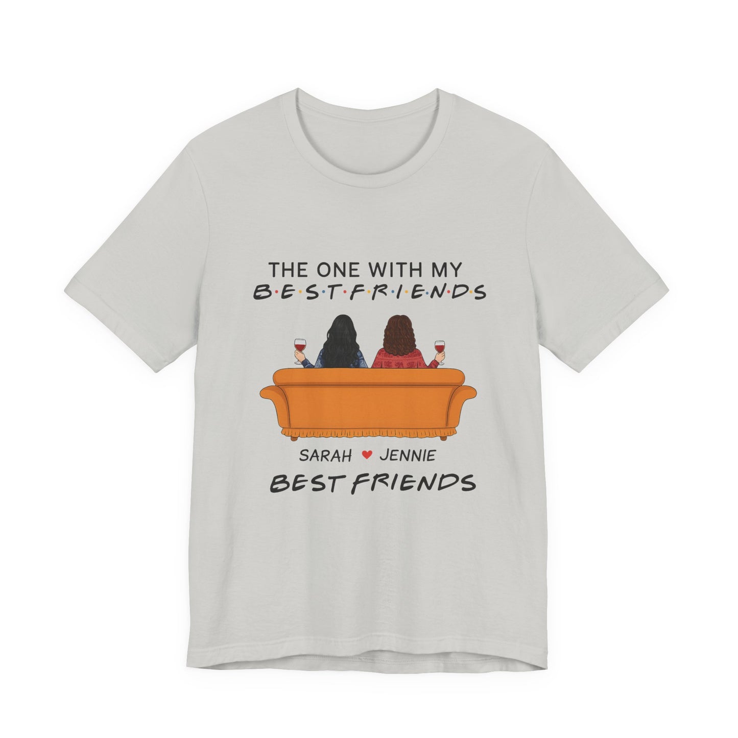 Best Friends Graphic Tee, Unisex Friendship T-Shirt, Gifts for Best Friends, Cute Casual Wear, Ideal for Birthdays, Friend Celebrations