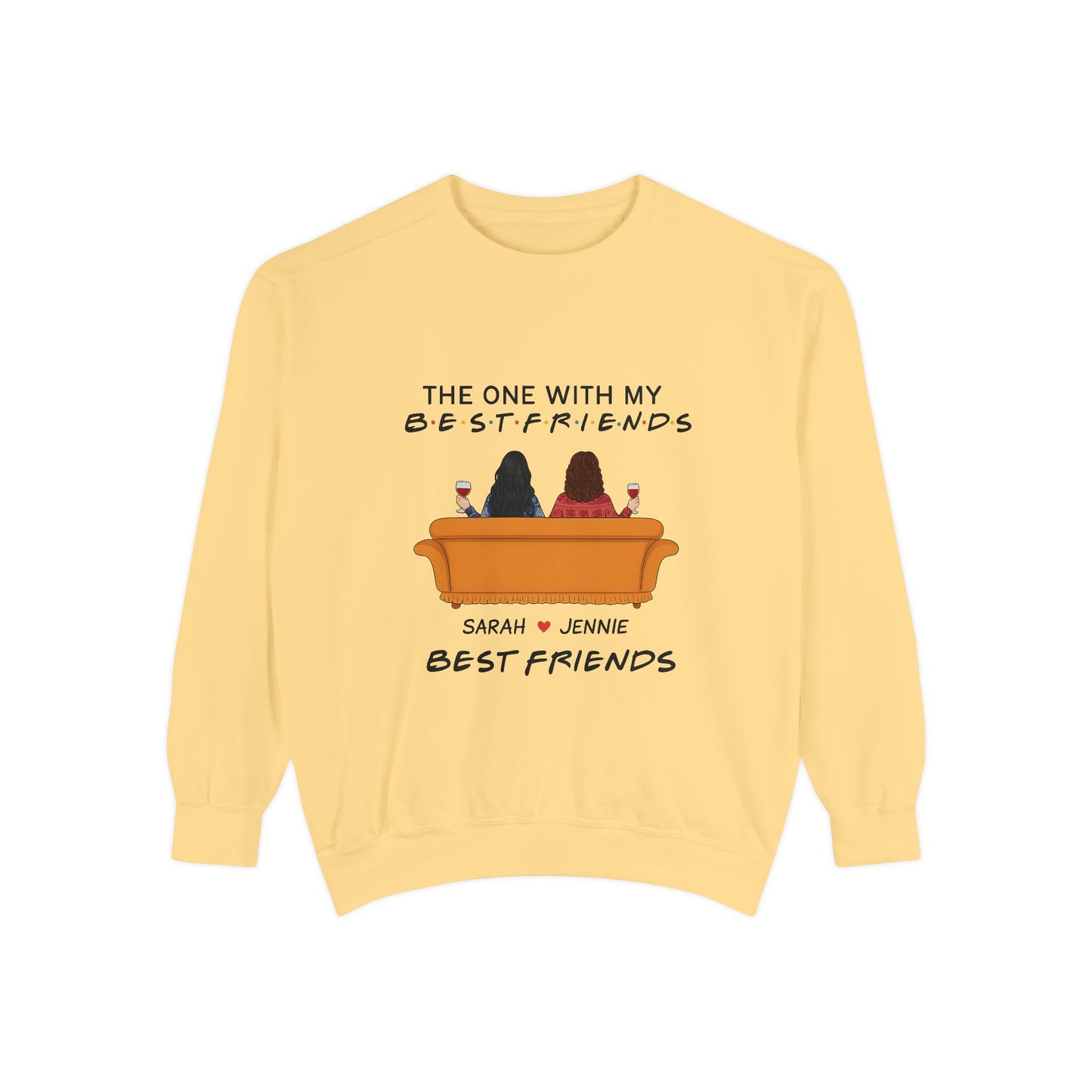 Best Friends Sweatshirt - Cozy Gift for BFFs, Friendship Day, Casual Wear, Personalized Apparel