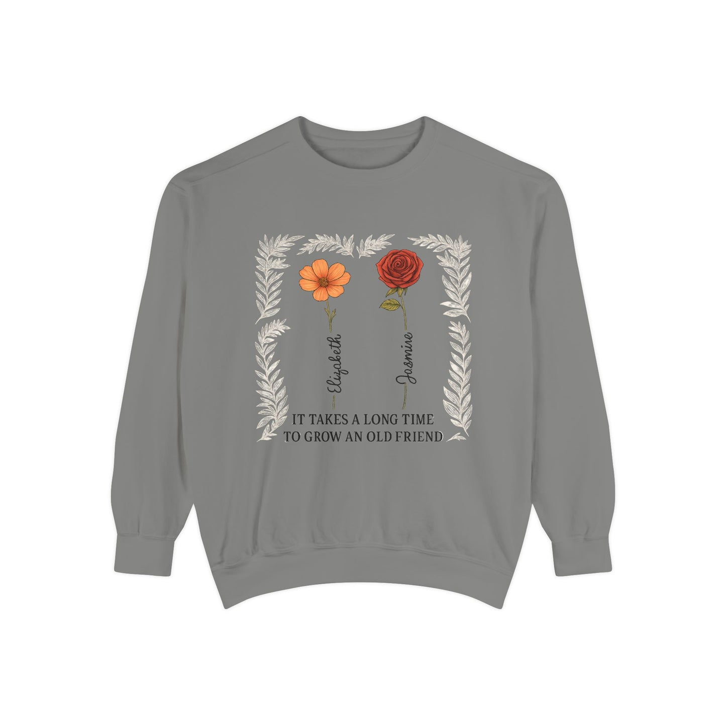 Friendship Sweatshirt - Cozy Gift, Unisex Apparel, Vintage Style, Floral Design, Perfect for Birthdays, Friendship Day
