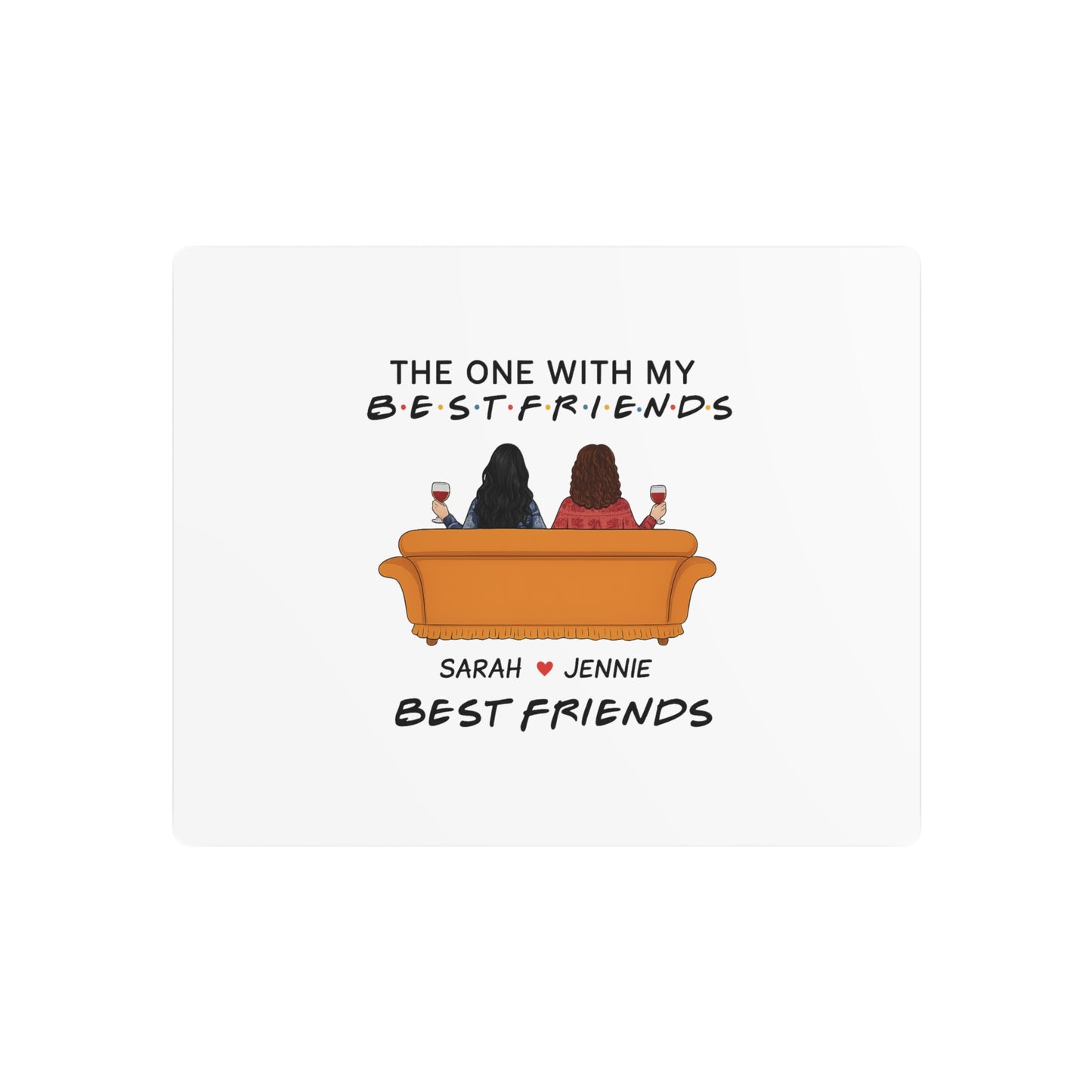 Best Friends Metal Art Sign, Friendship Decor, Best Friends Gift, Unique Wall Art, Home Decoration, Gift for Besties