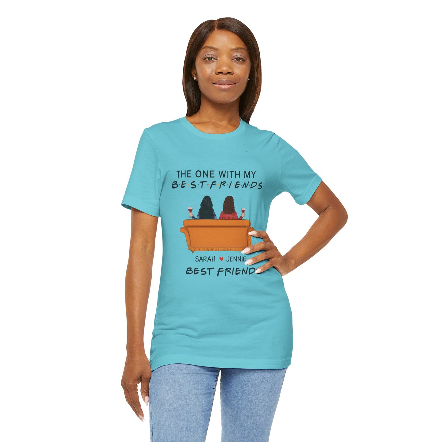 Best Friends Graphic Tee, Unisex Friendship T-Shirt, Gifts for Best Friends, Cute Casual Wear, Ideal for Birthdays, Friend Celebrations
