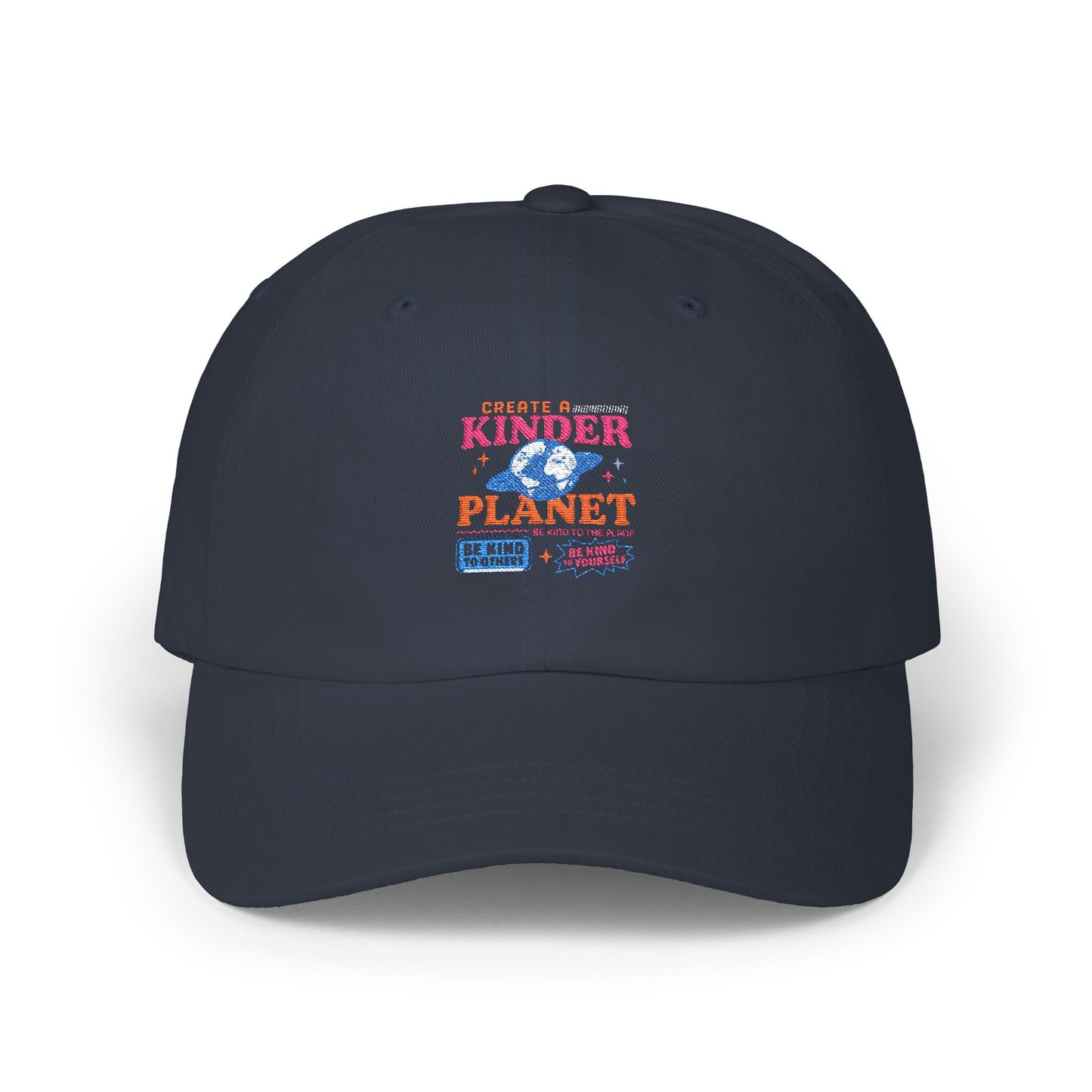 Kindness Quote Dad Cap | Classic White Baseball Hat for Outdoors, Gifts for Dad, Eco-Friendly Apparel, Great for Summer