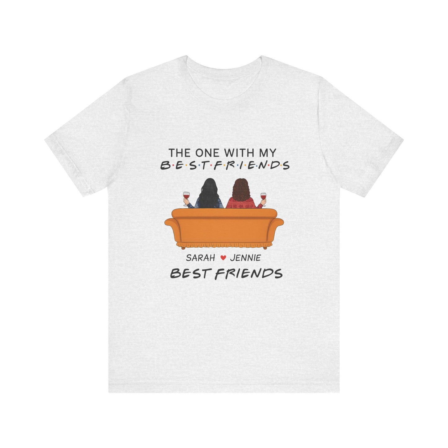 Best Friends Graphic Tee, Unisex Friendship T-Shirt, Gifts for Best Friends, Cute Casual Wear, Ideal for Birthdays, Friend Celebrations