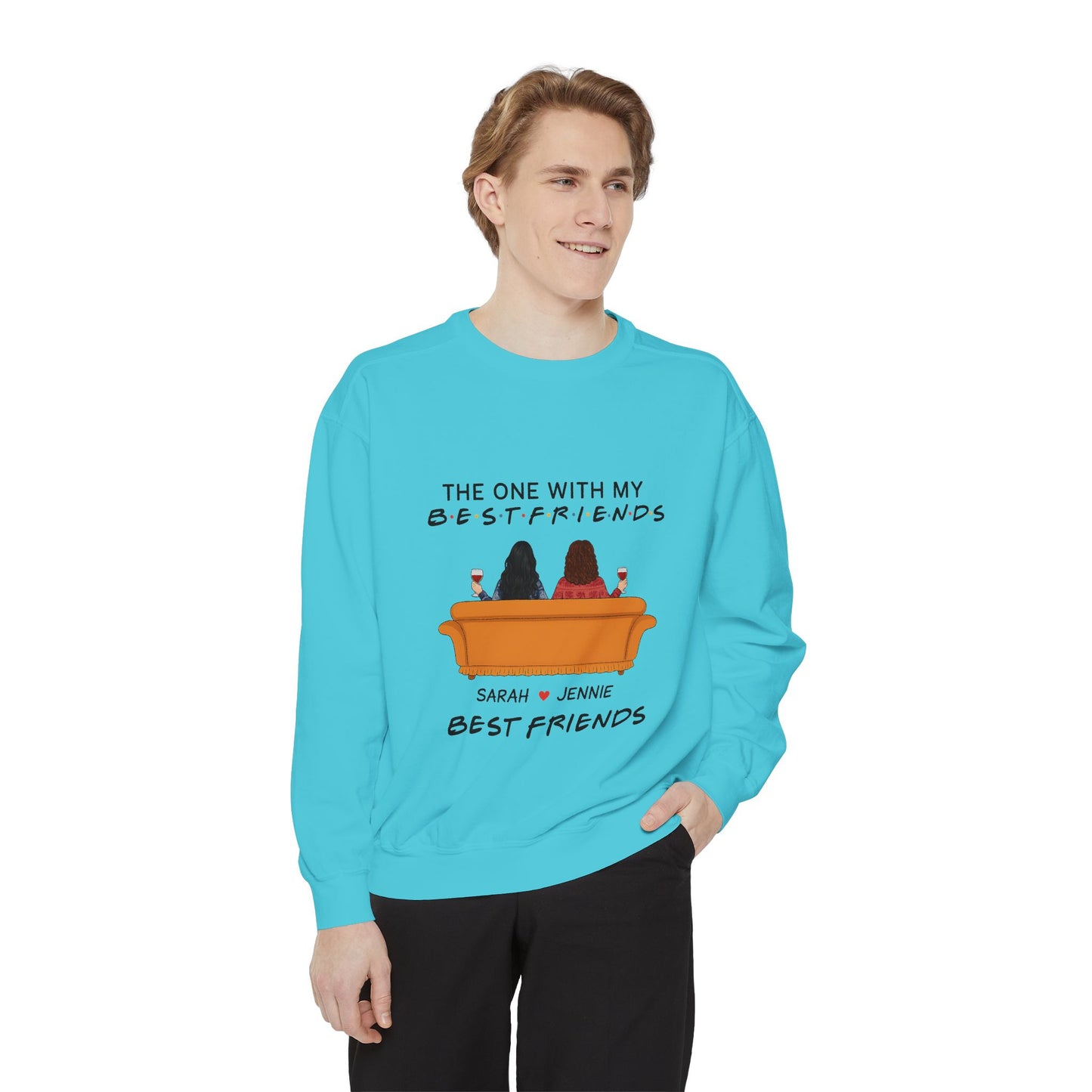 Best Friends Sweatshirt - Cozy Gift for BFFs, Friendship Day, Casual Wear, Personalized Apparel