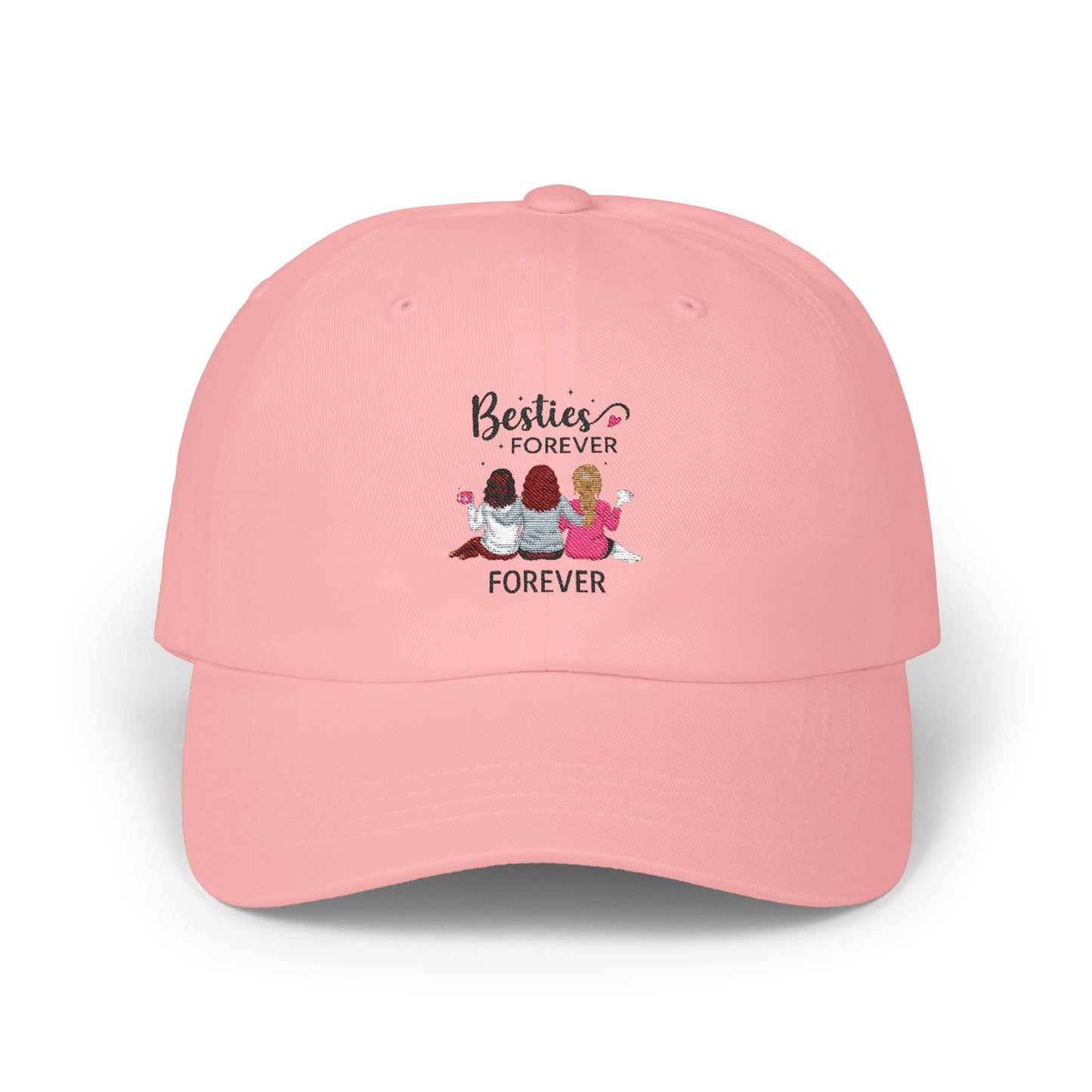 Besties Forever Classic Dad Cap, Cute Hat for Best Friends, Casual Gift, Fun Accessory for Celebrations, Trendy Everyday Wear