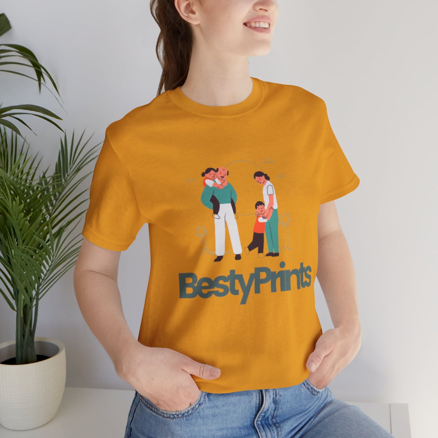 Family Bond Unisex Tee, Cute Family T-Shirt, BestyPrints Graphic Tee, Gift for Parents, Casual Family Wear