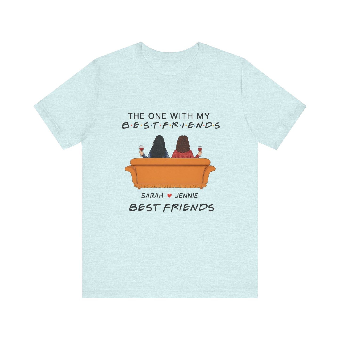 Best Friends Graphic Tee, Unisex Friendship T-Shirt, Gifts for Best Friends, Cute Casual Wear, Ideal for Birthdays, Friend Celebrations
