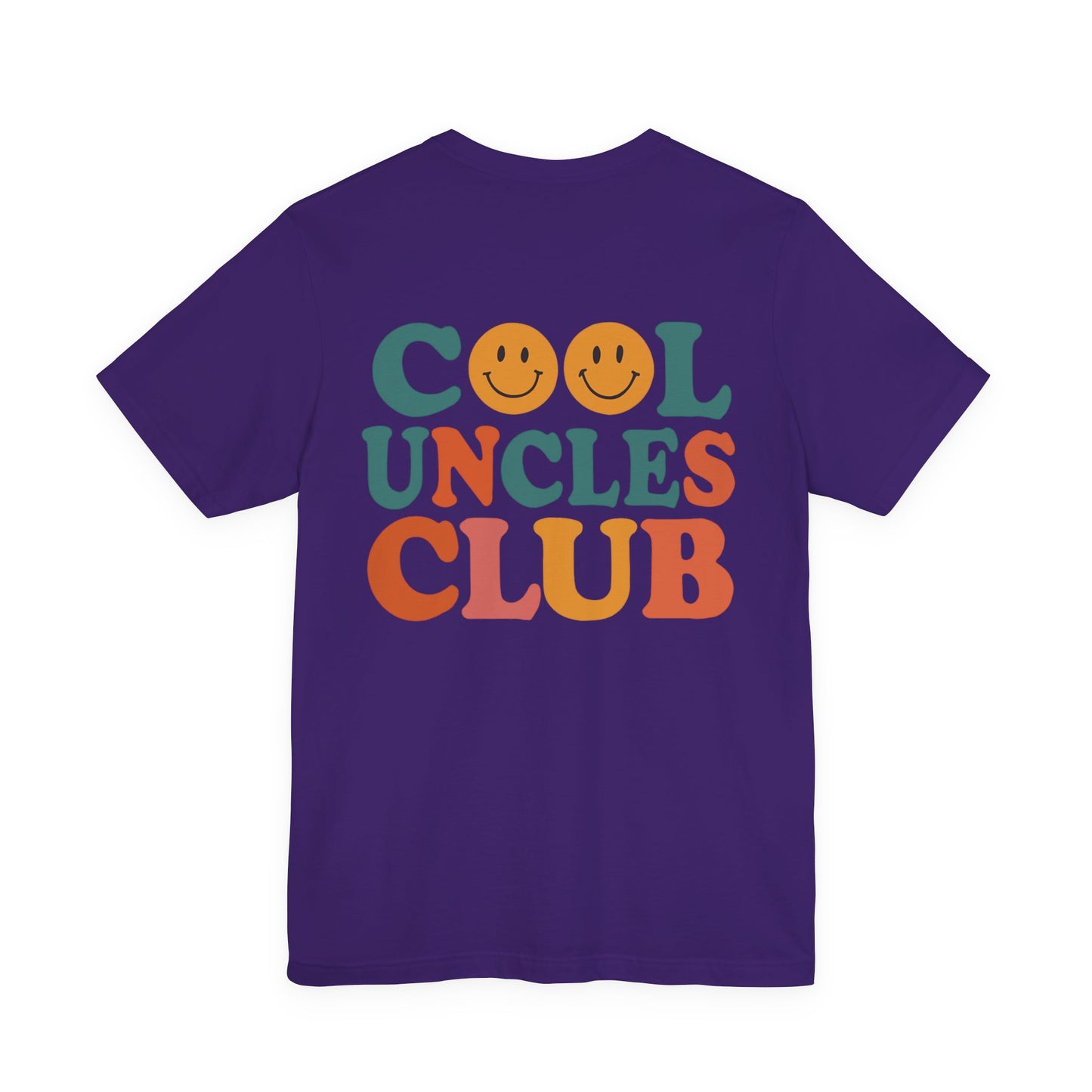 Cool Uncles Club Tee, Unisex Graphic T-Shirt, Father's Day Gift, Fun Uncle Outfit, Smiley Face Tee, Family Reunion Shirt