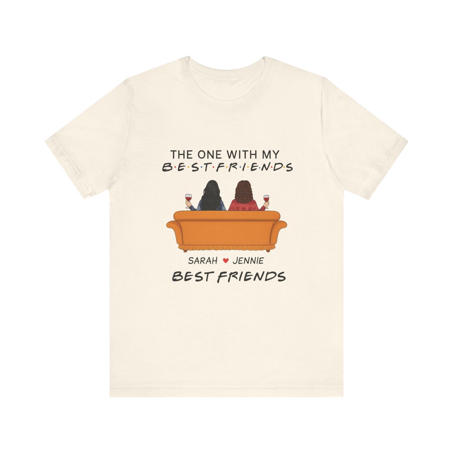 Best Friends Graphic Tee, Unisex Friendship T-Shirt, Gifts for Best Friends, Cute Casual Wear, Ideal for Birthdays, Friend Celebrations