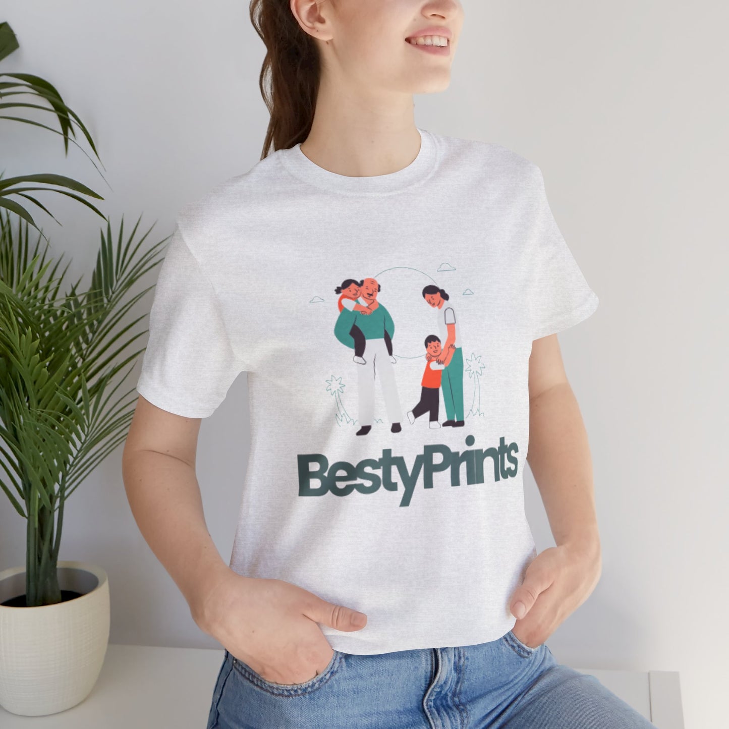 Family Bond Unisex Tee, Cute Family T-Shirt, BestyPrints Graphic Tee, Gift for Parents, Casual Family Wear