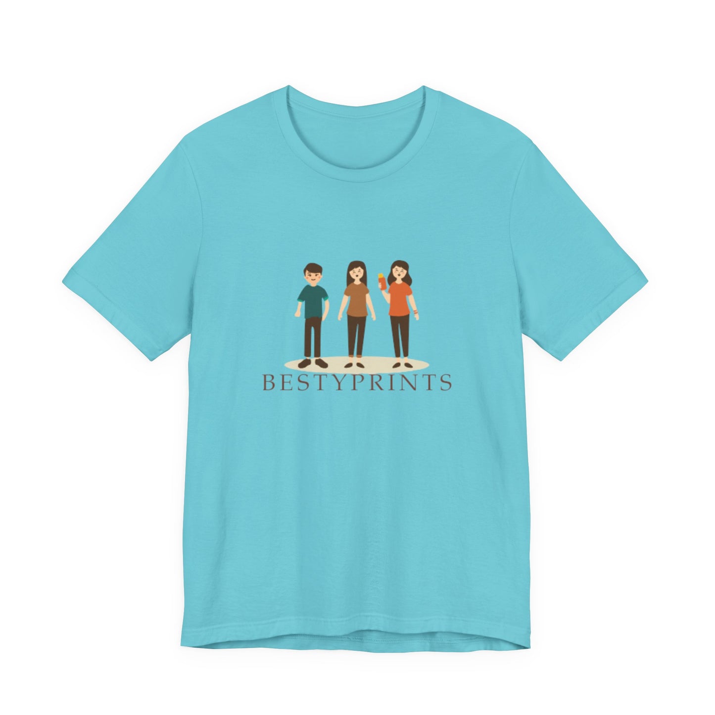 Family Cartoon Graphic Tee, Cute Gift for Friends, Casual Summer Wear, Kids and Adults, Unique Family Gathering Shirt, Birthday Gift