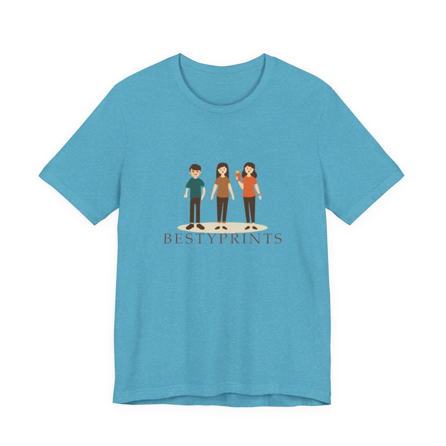 Family Cartoon Graphic Tee, Cute Gift for Friends, Casual Summer Wear, Kids and Adults, Unique Family Gathering Shirt, Birthday Gift