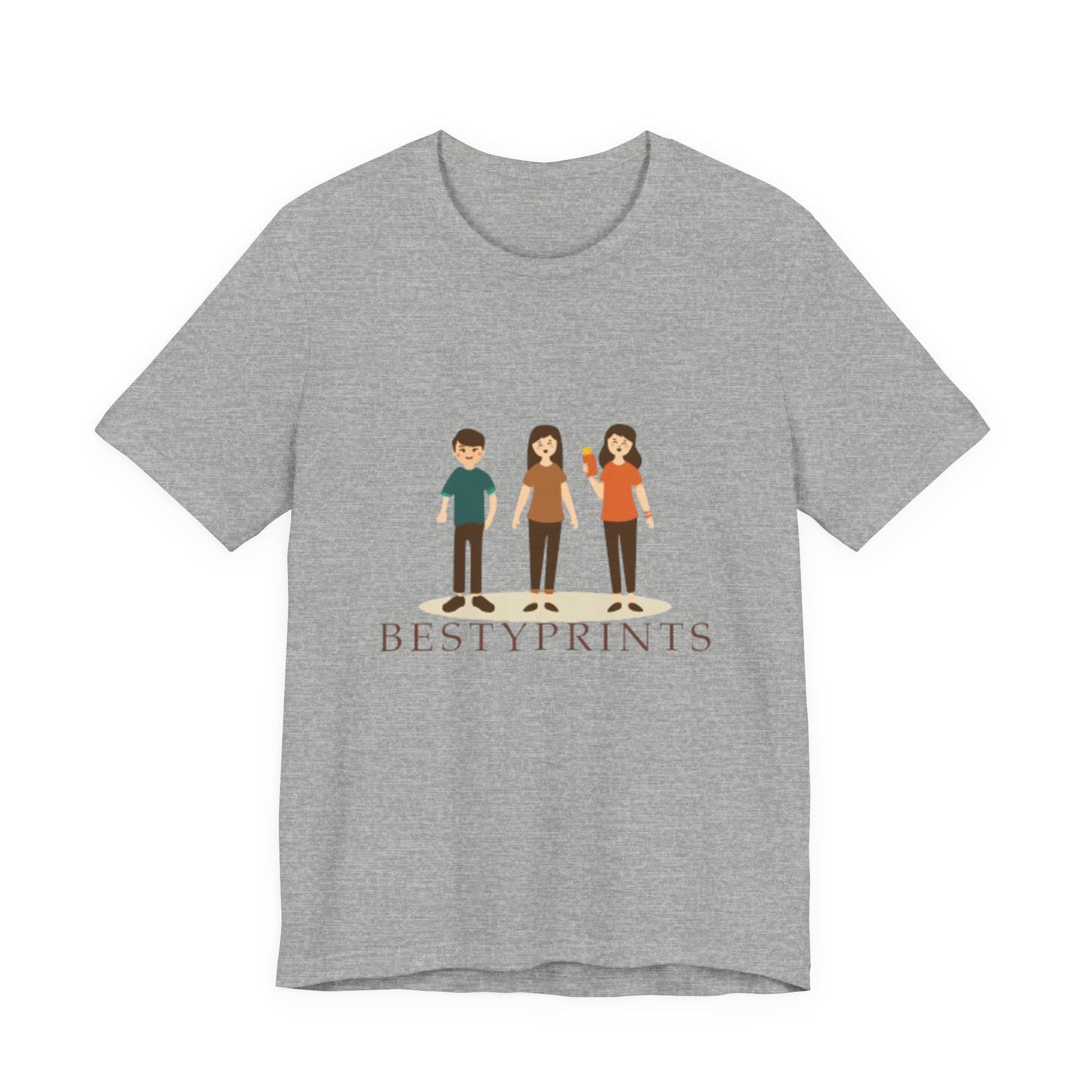 Unisex Illustration Tee - Fun, Casual Graphic T-Shirt for Friends, Birthday Gift, Family Gatherings, Best Friends Tee, Everyday Wear