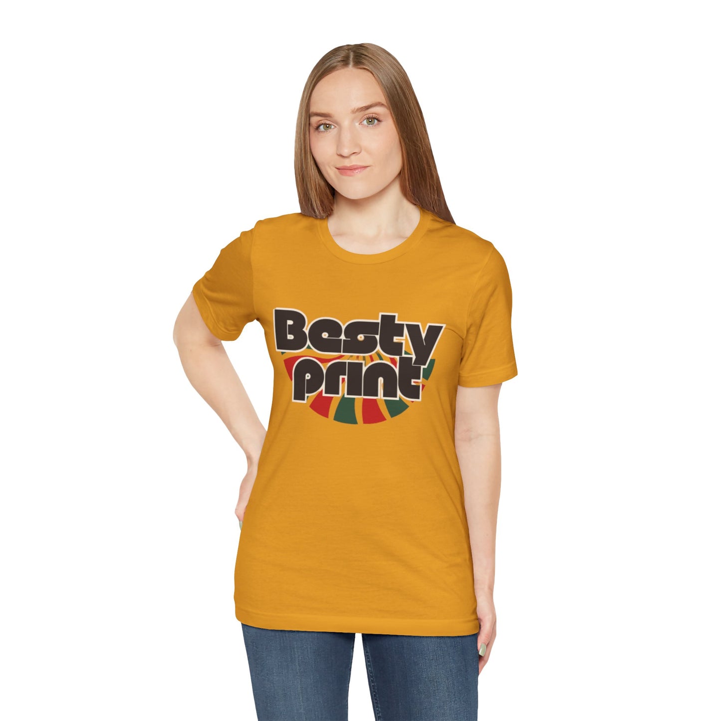 Besty Print Unisex Jersey Tee - Fun and Trendy T-Shirt for Friends, Casual Wear, Gifts, Parties, Holidays