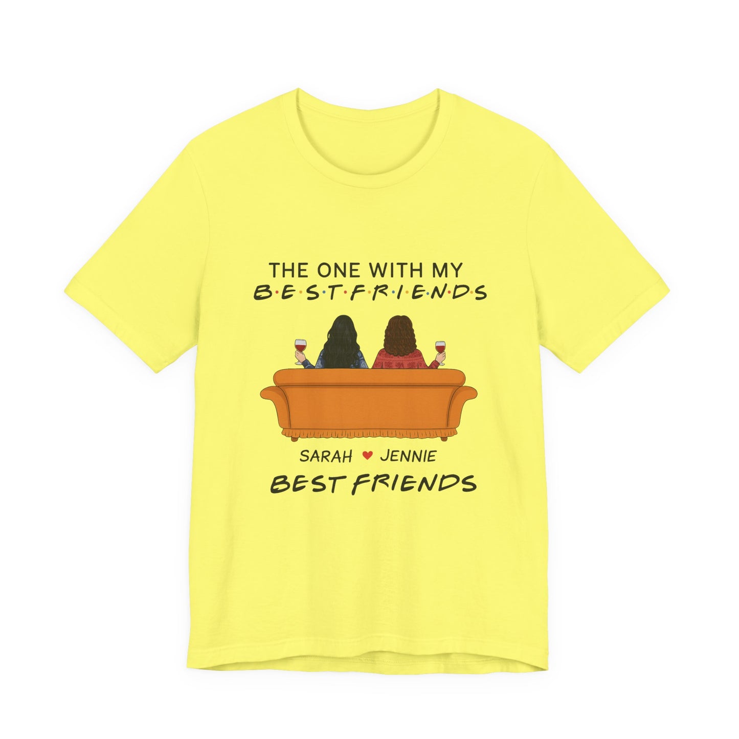 Best Friends Graphic Tee, Unisex Friendship T-Shirt, Gifts for Best Friends, Cute Casual Wear, Ideal for Birthdays, Friend Celebrations