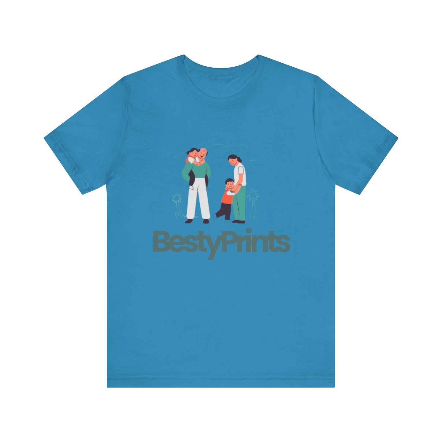 Family Bond Unisex Tee, Cute Family T-Shirt, BestyPrints Graphic Tee, Gift for Parents, Casual Family Wear