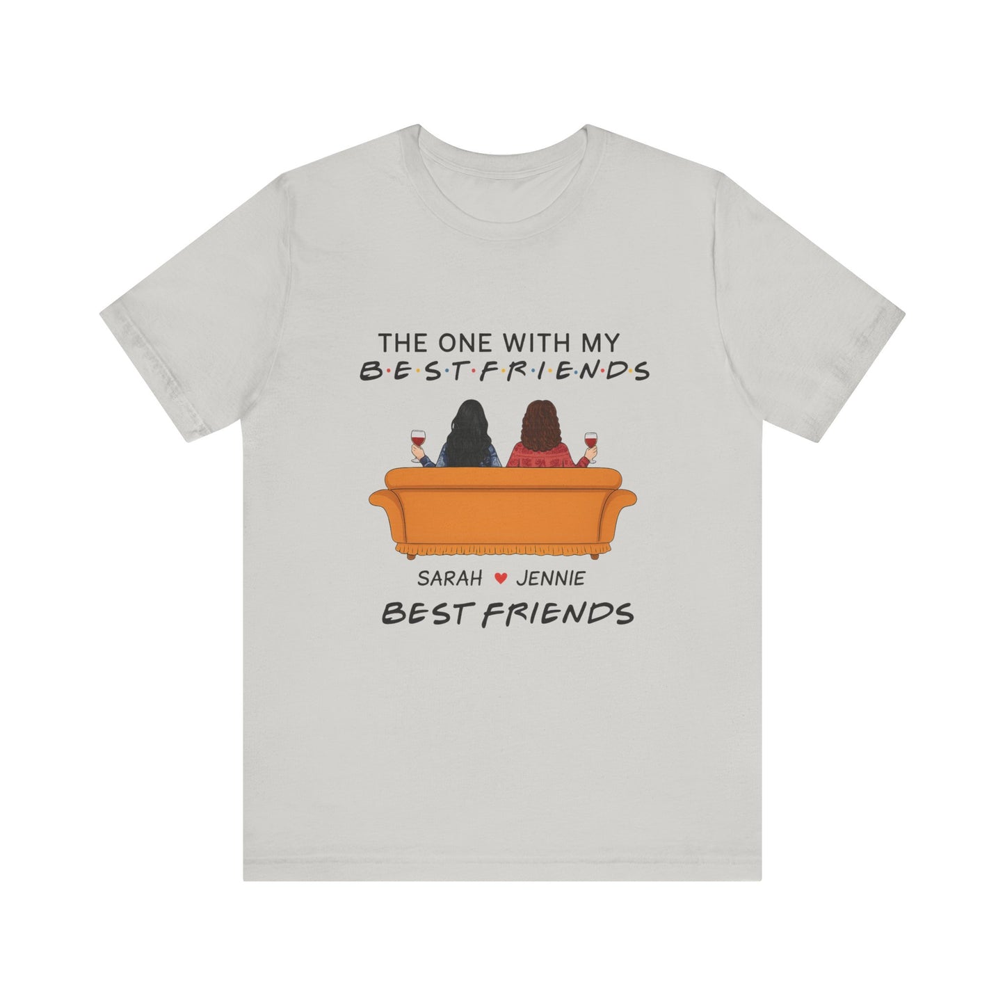 Best Friends Graphic Tee, Unisex Friendship T-Shirt, Gifts for Best Friends, Cute Casual Wear, Ideal for Birthdays, Friend Celebrations