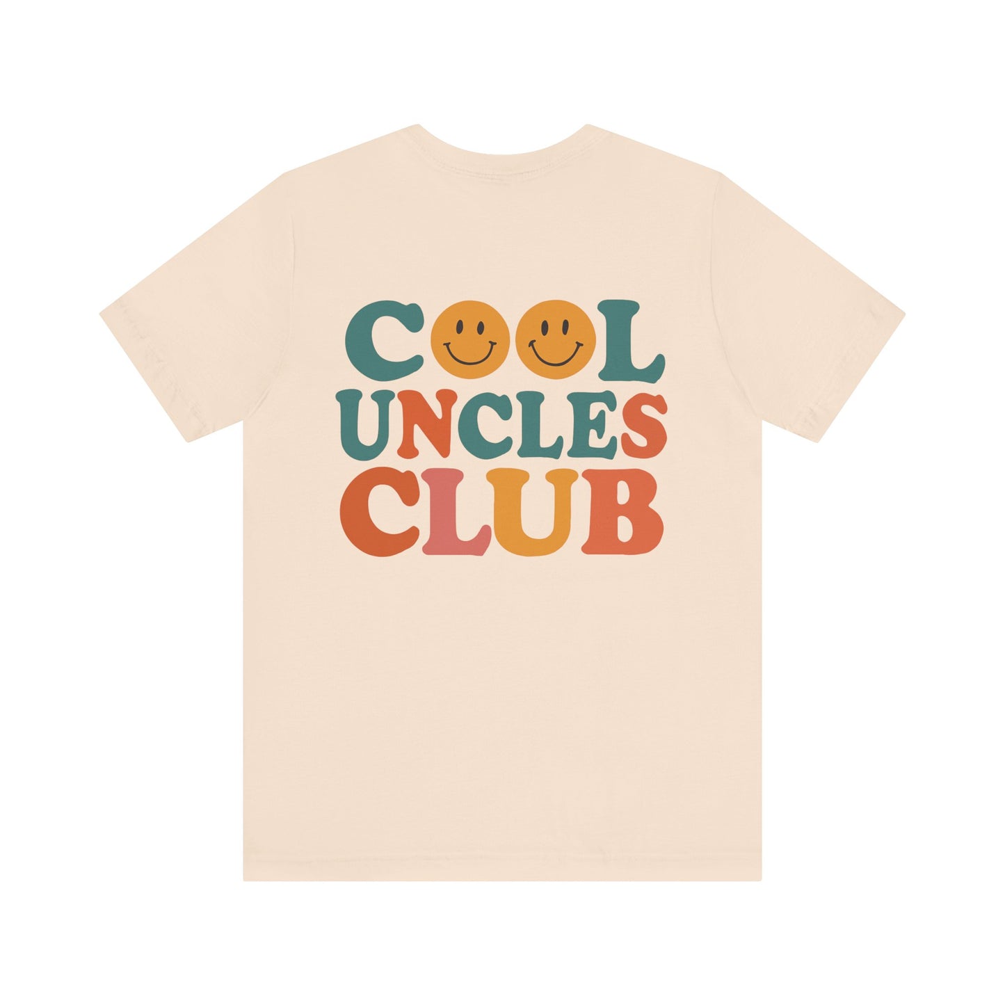 Cool Uncles Club Tee, Unisex Graphic T-Shirt, Father's Day Gift, Fun Uncle Outfit, Smiley Face Tee, Family Reunion Shirt