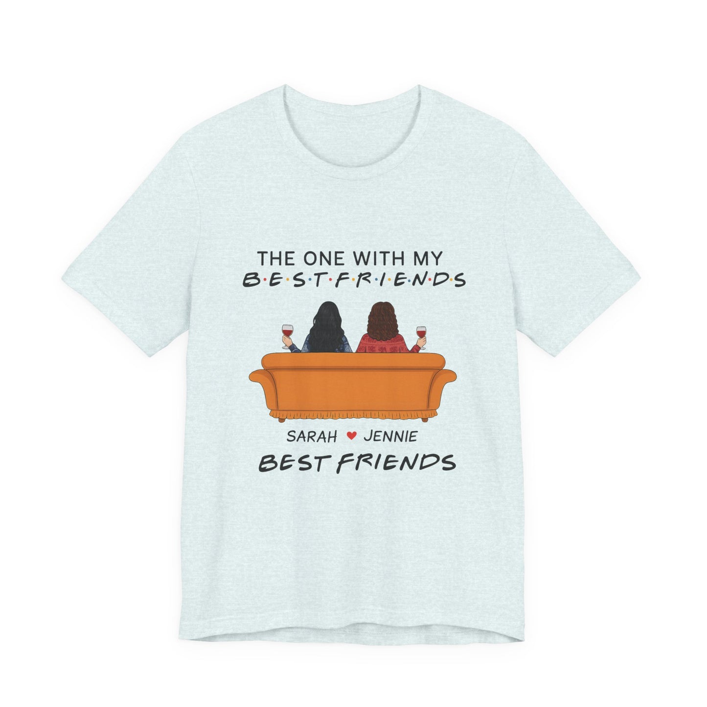 Best Friends Graphic Tee, Unisex Friendship T-Shirt, Gifts for Best Friends, Cute Casual Wear, Ideal for Birthdays, Friend Celebrations