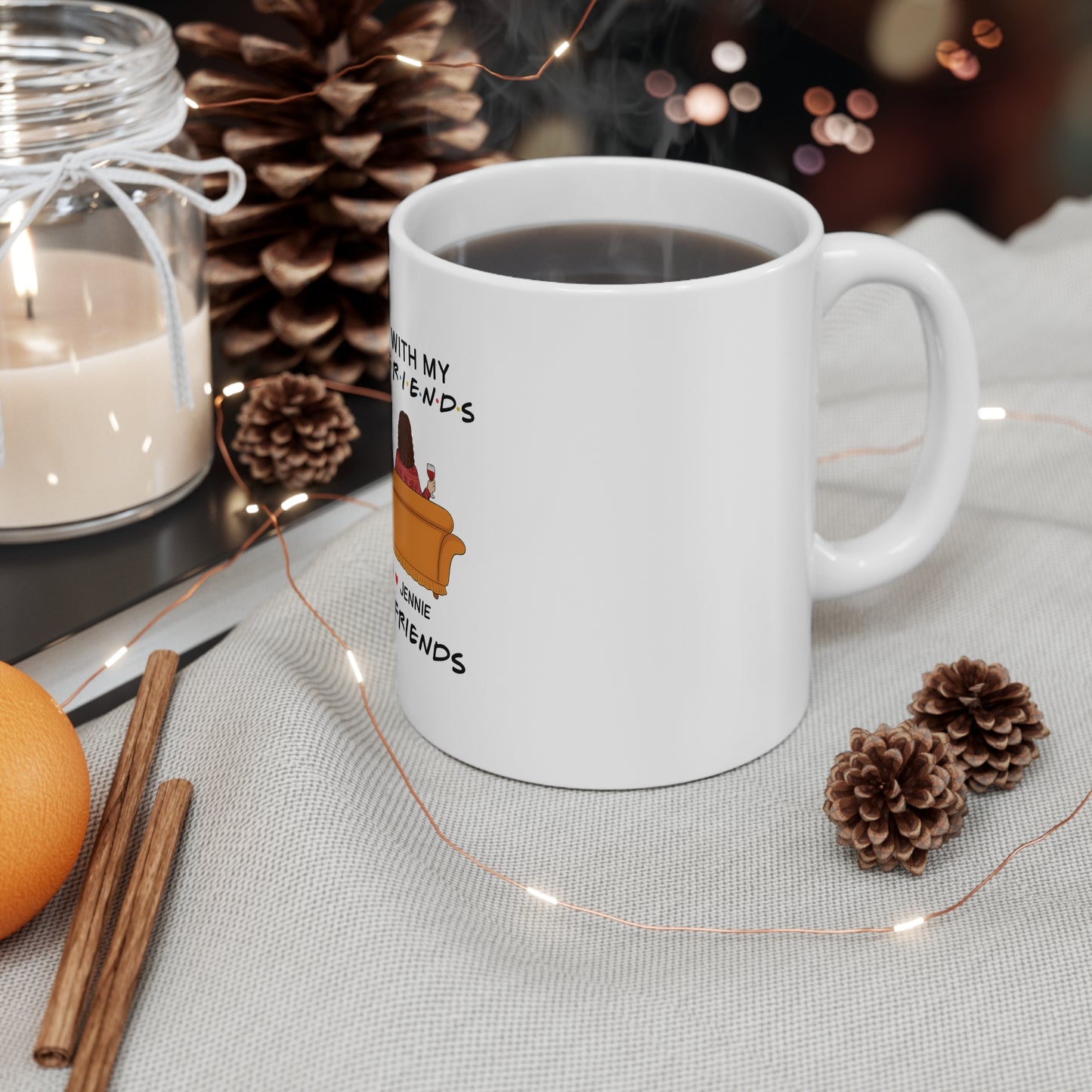 Best Friends Mug | Customizable Friendship Coffee Cup | Gift for Besties | Gift for Friends | Fun Friendship Mug