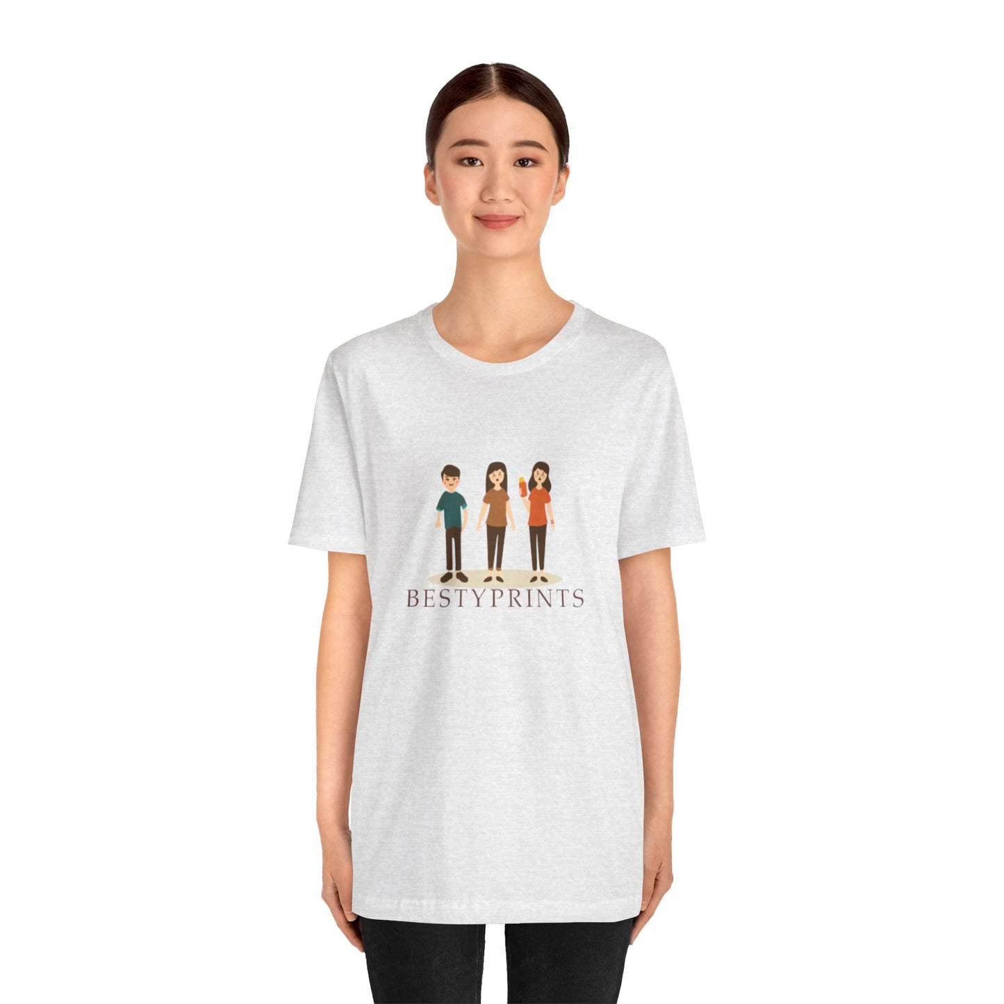 Family Cartoon Graphic Tee, Cute Gift for Friends, Casual Summer Wear, Kids and Adults, Unique Family Gathering Shirt, Birthday Gift