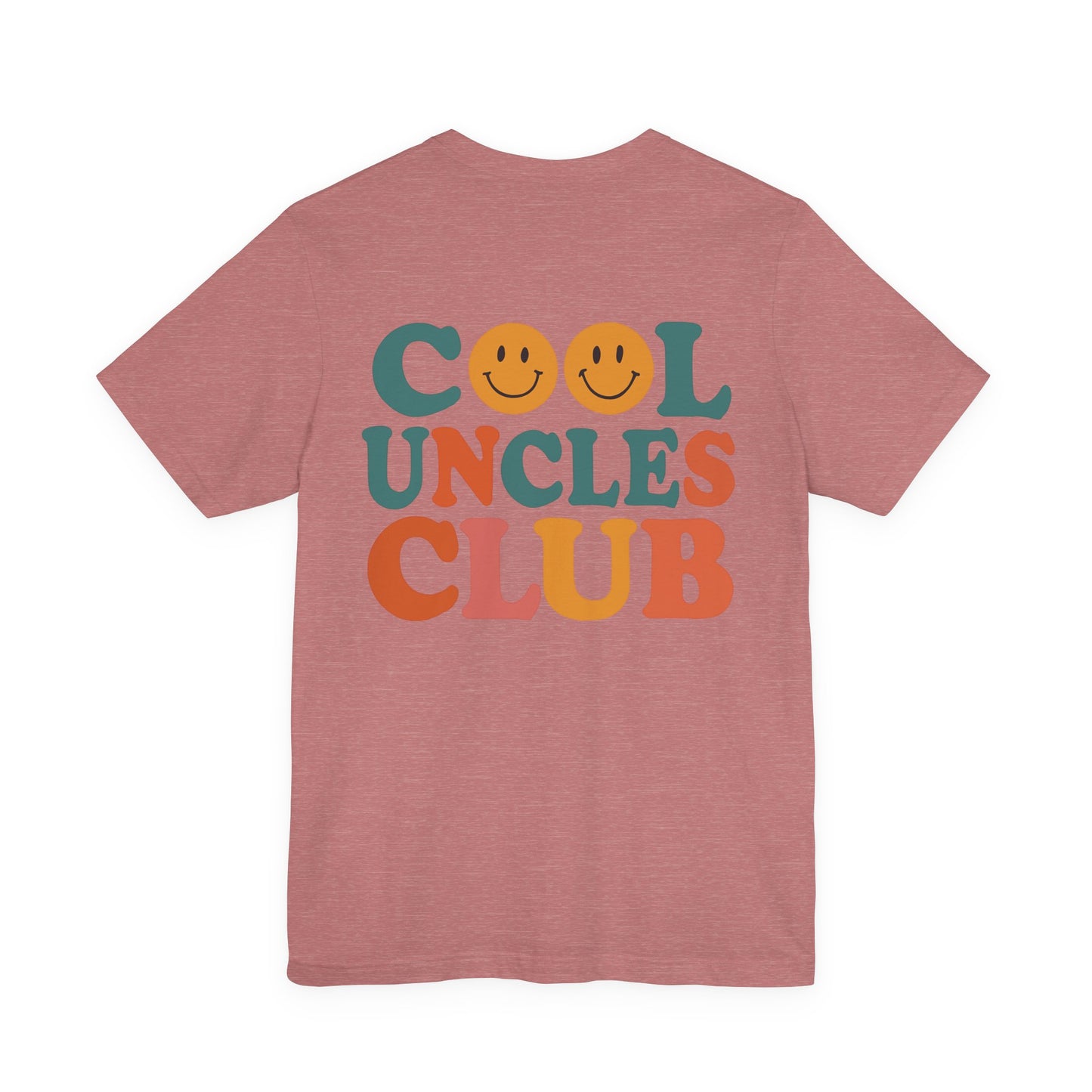 Cool Uncles Club Tee, Unisex Graphic T-Shirt, Father's Day Gift, Fun Uncle Outfit, Smiley Face Tee, Family Reunion Shirt