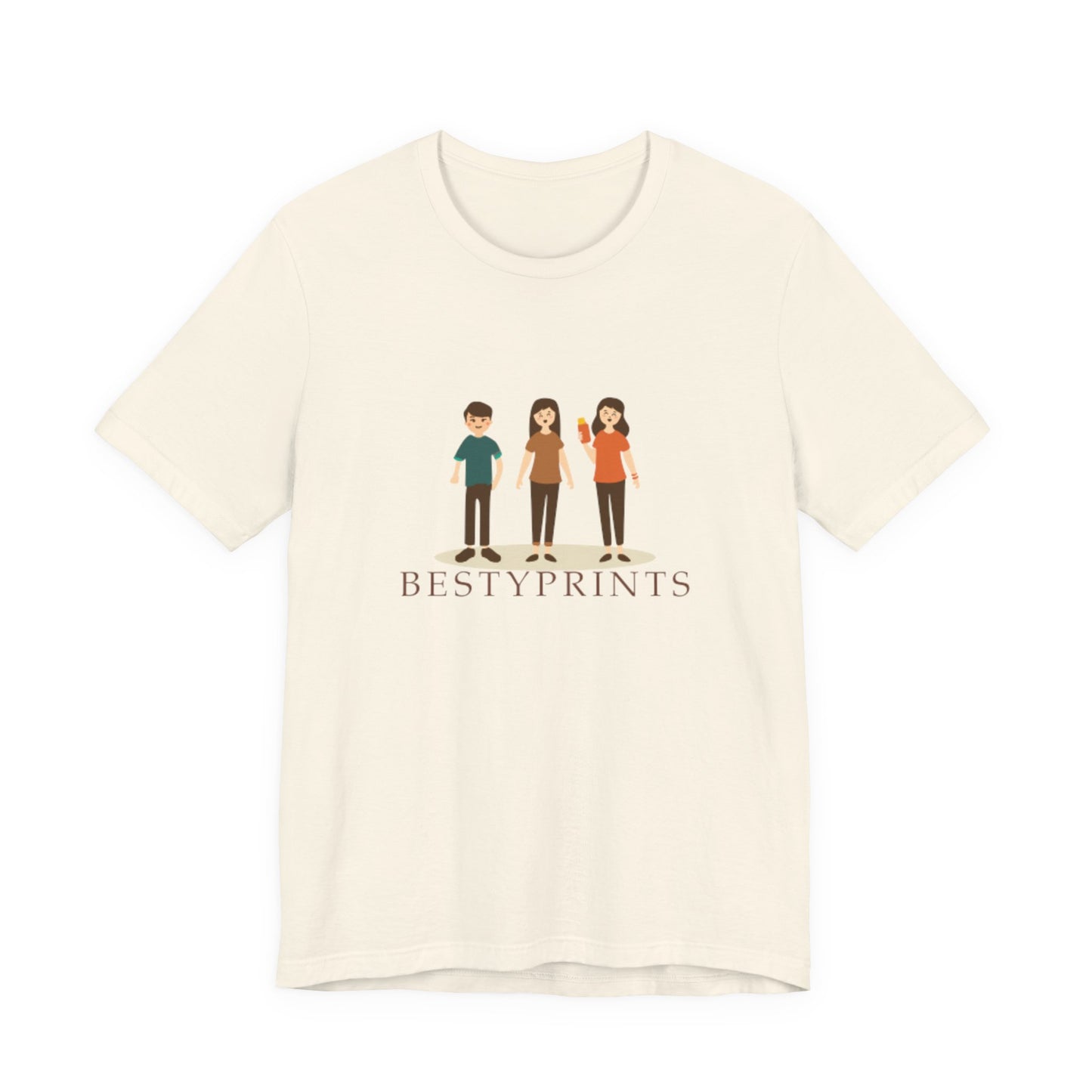 Family Cartoon Graphic Tee, Cute Gift for Friends, Casual Summer Wear, Kids and Adults, Unique Family Gathering Shirt, Birthday Gift