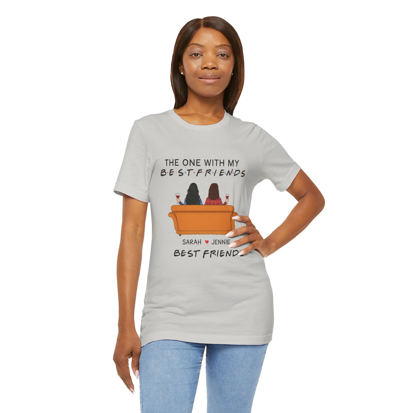 Best Friends Graphic Tee, Unisex Friendship T-Shirt, Gifts for Best Friends, Cute Casual Wear, Ideal for Birthdays, Friend Celebrations