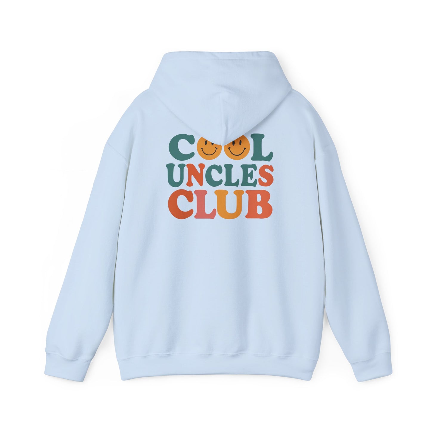 Cool Uncles Club Hooded Sweatshirt, Unisex Hoodie Gift, Cozy Sweatshirt for Uncles, Family Gathering Attire, Fun Graphic Hoodie