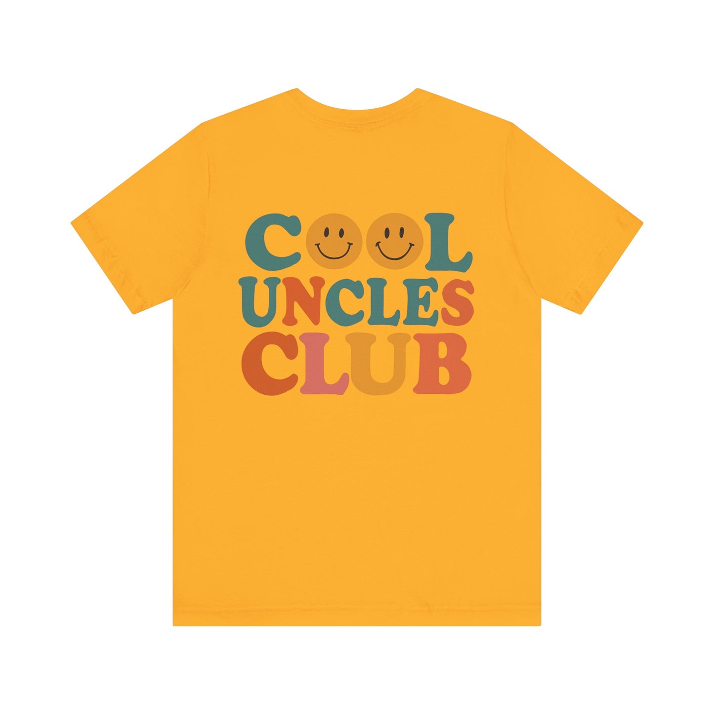 Cool Uncles Club Tee, Unisex Graphic T-Shirt, Father's Day Gift, Fun Uncle Outfit, Smiley Face Tee, Family Reunion Shirt