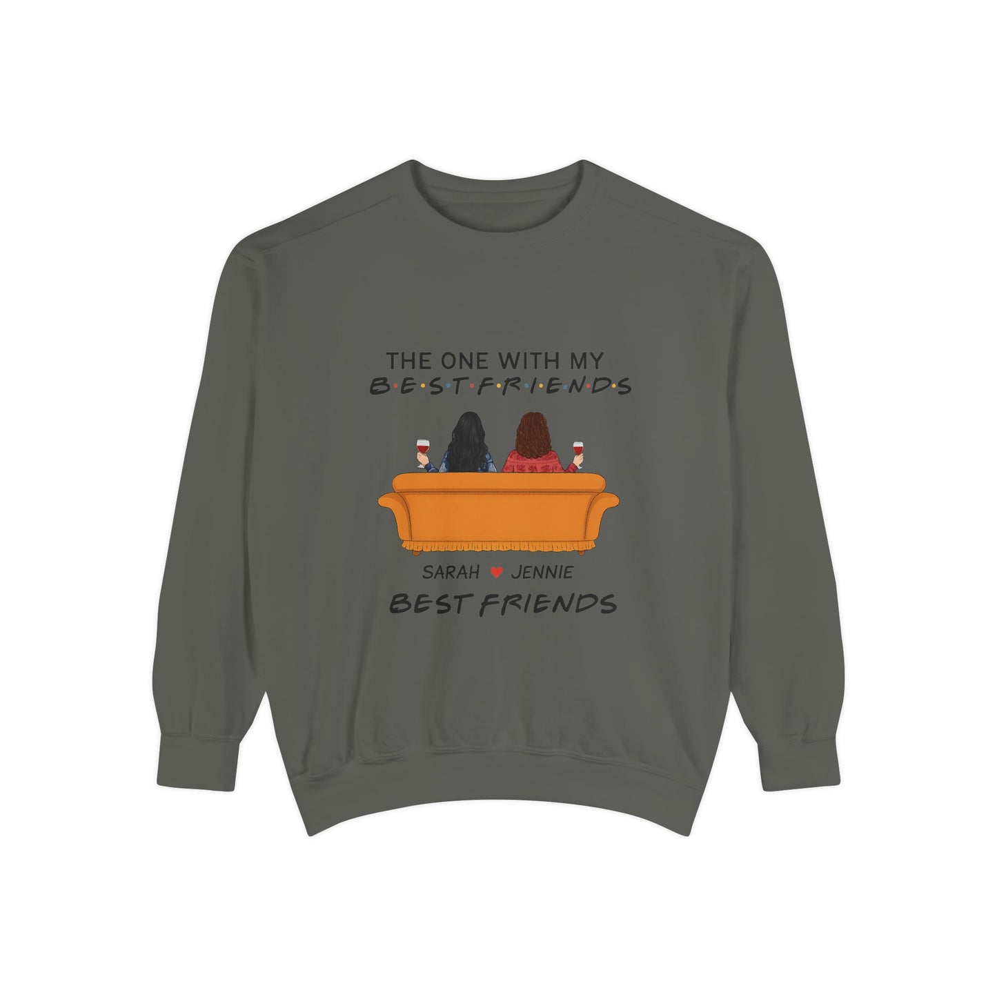 Best Friends Sweatshirt - Cozy Gift for BFFs, Friendship Day, Casual Wear, Personalized Apparel