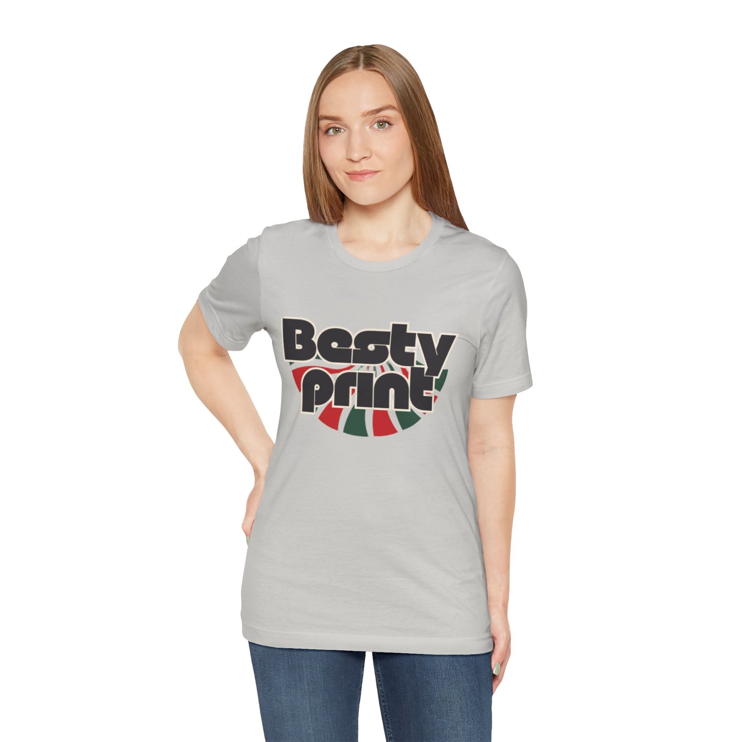 Besty Print Unisex Jersey Tee - Fun and Trendy T-Shirt for Friends, Casual Wear, Gifts, Parties, Holidays