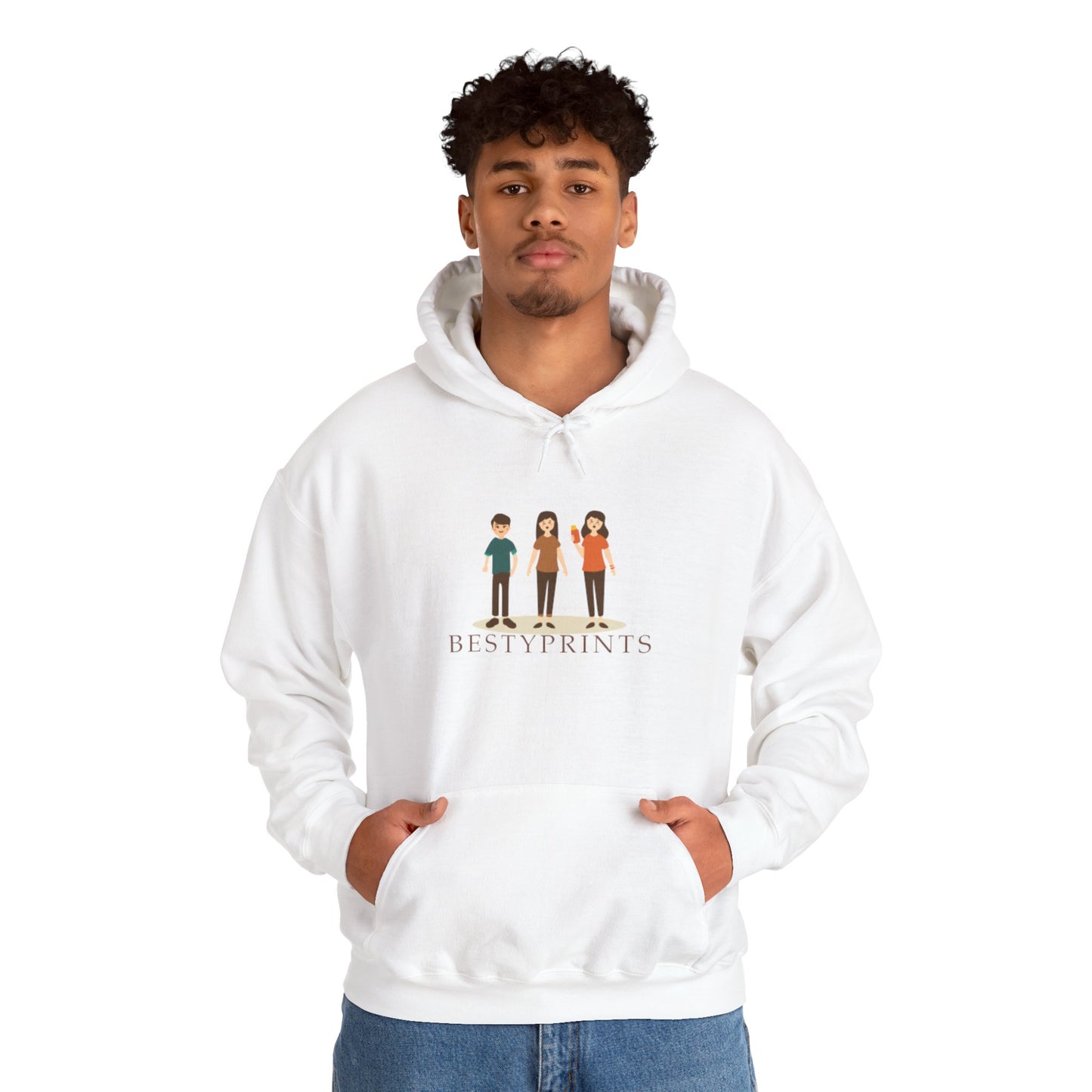 Best Friends Group Hoodie, Unisex Heavy Blend Sweatshirt, Cute Friendship Gift, Cozy Casual Wear, Ideal for Fall, Winter Celebrations