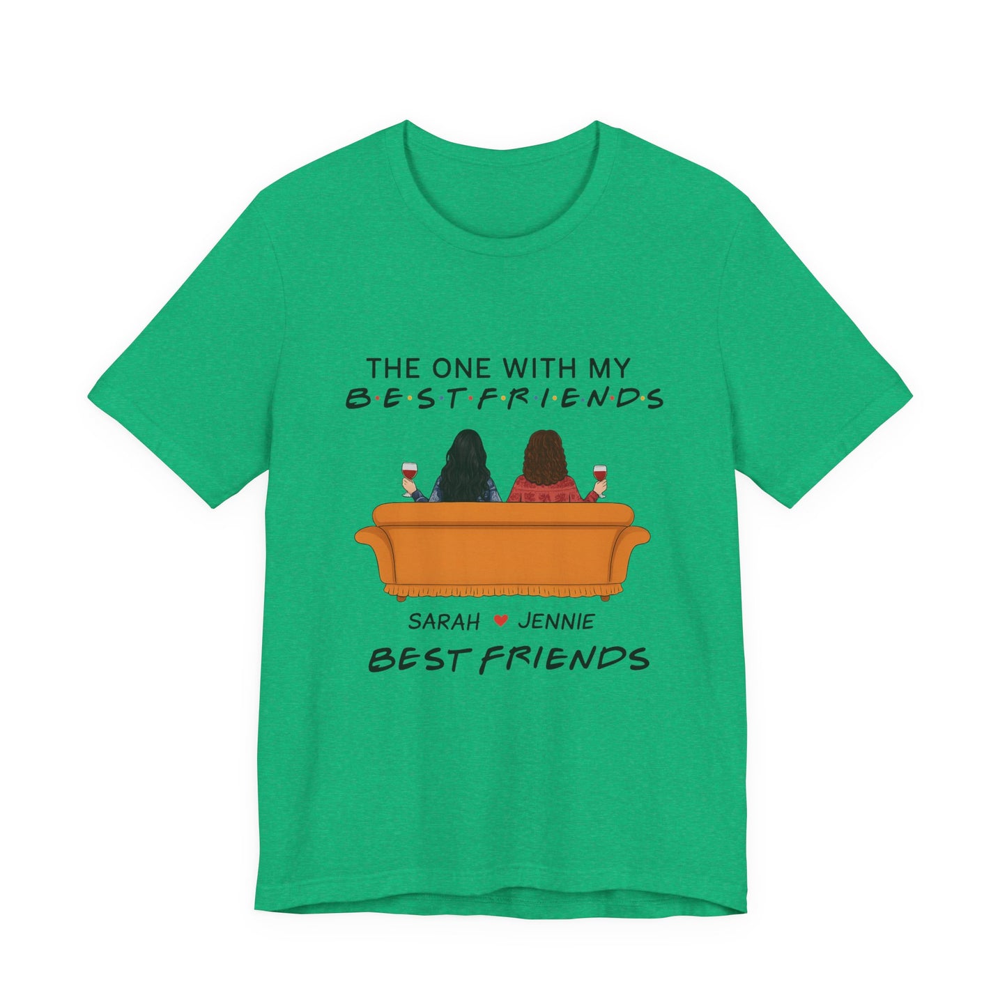 Best Friends Graphic Tee, Unisex Friendship T-Shirt, Gifts for Best Friends, Cute Casual Wear, Ideal for Birthdays, Friend Celebrations