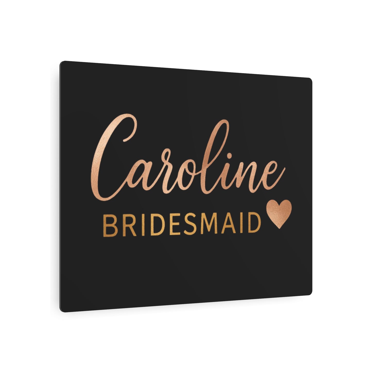 Stylish Metal Art Sign for Bridesmaids | Personalized Home Decor, Wedding Decor, Gift Idea, Party Signage