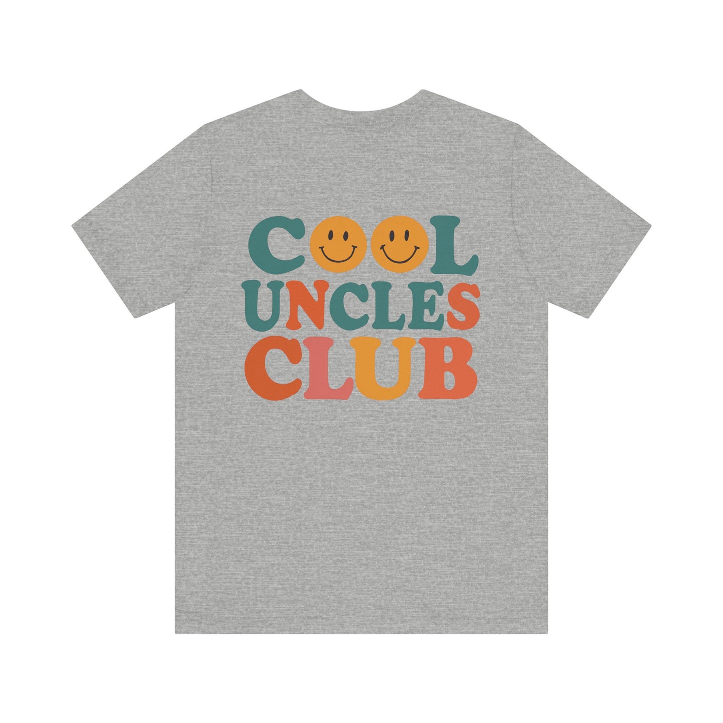Cool Uncles Club Tee, Unisex Graphic T-Shirt, Father's Day Gift, Fun Uncle Outfit, Smiley Face Tee, Family Reunion Shirt