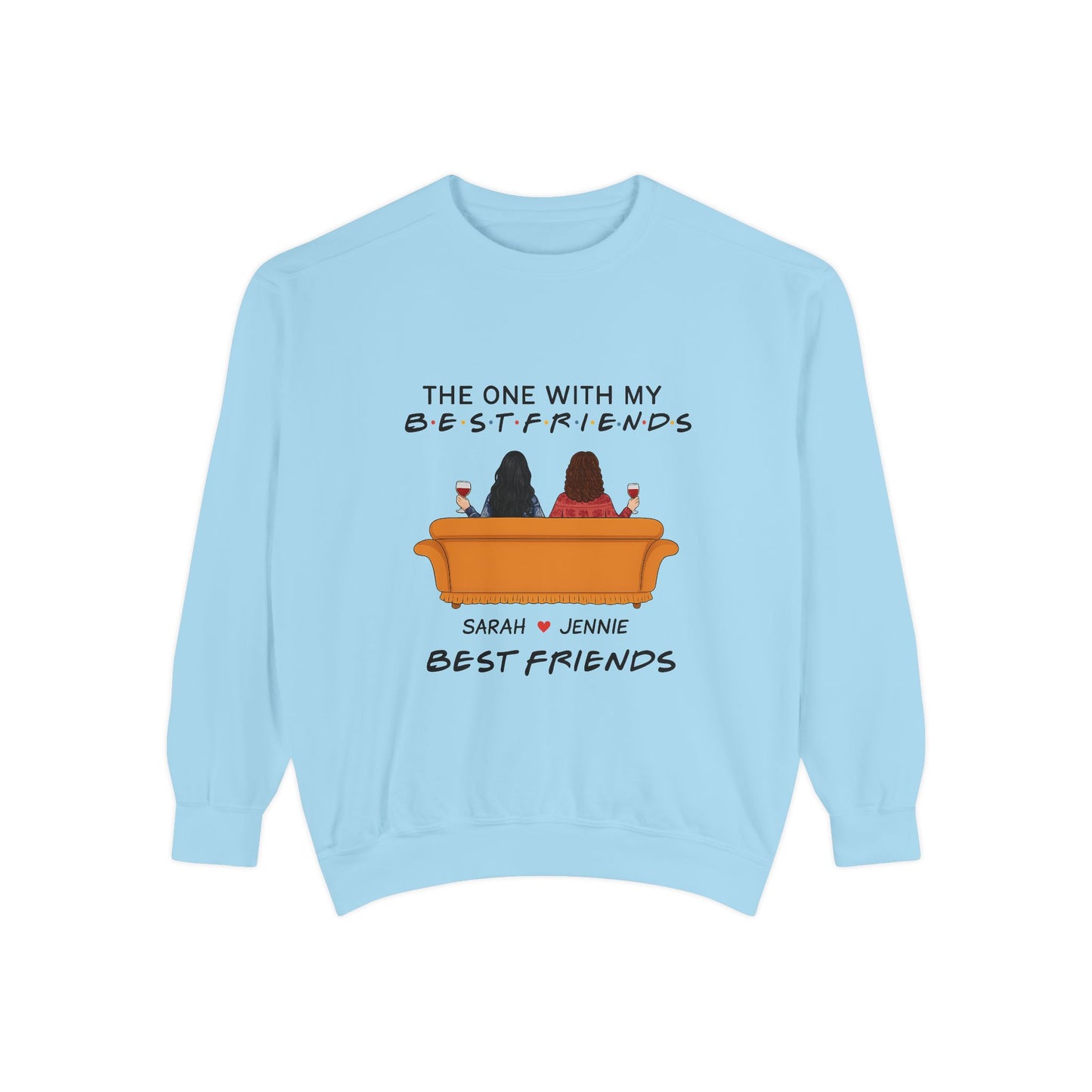 Best Friends Sweatshirt - Cozy Gift for BFFs, Friendship Day, Casual Wear, Personalized Apparel