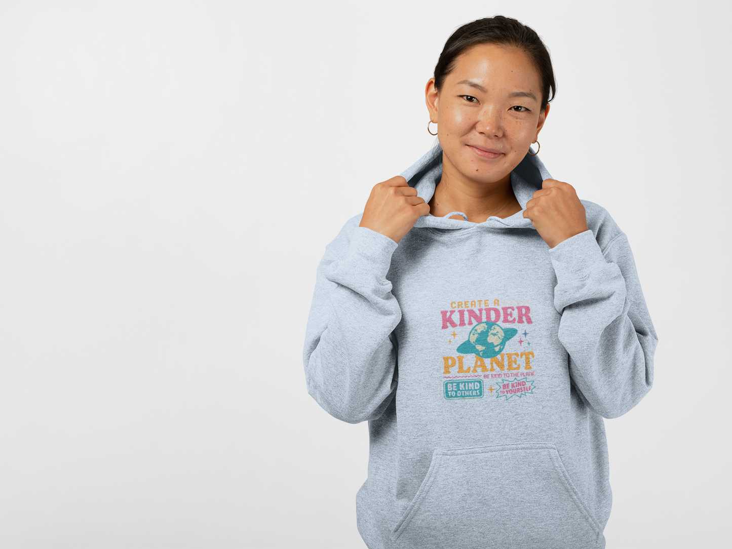 Eco-Friendly Hoodie for a Kinder Planet, Unisex Sweatshirt, Sustainable Apparel Gift, Earth Day Celebration, Cozy Everyday Wear