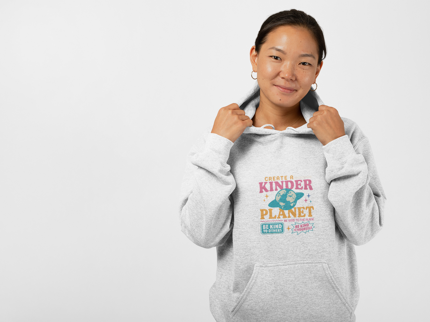 Eco-Friendly Hoodie for a Kinder Planet, Unisex Sweatshirt, Sustainable Apparel Gift, Earth Day Celebration, Cozy Everyday Wear