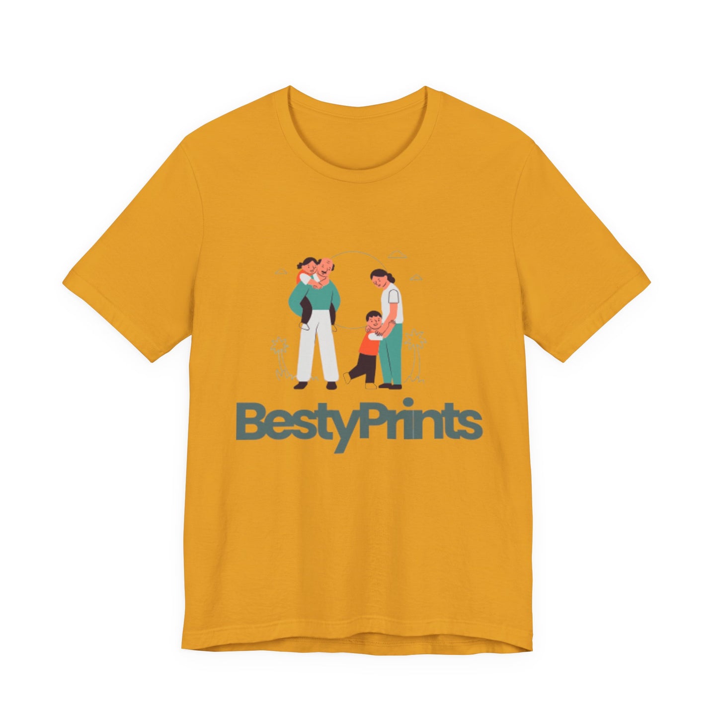 Family Bond Unisex Tee, Cute Family T-Shirt, BestyPrints Graphic Tee, Gift for Parents, Casual Family Wear