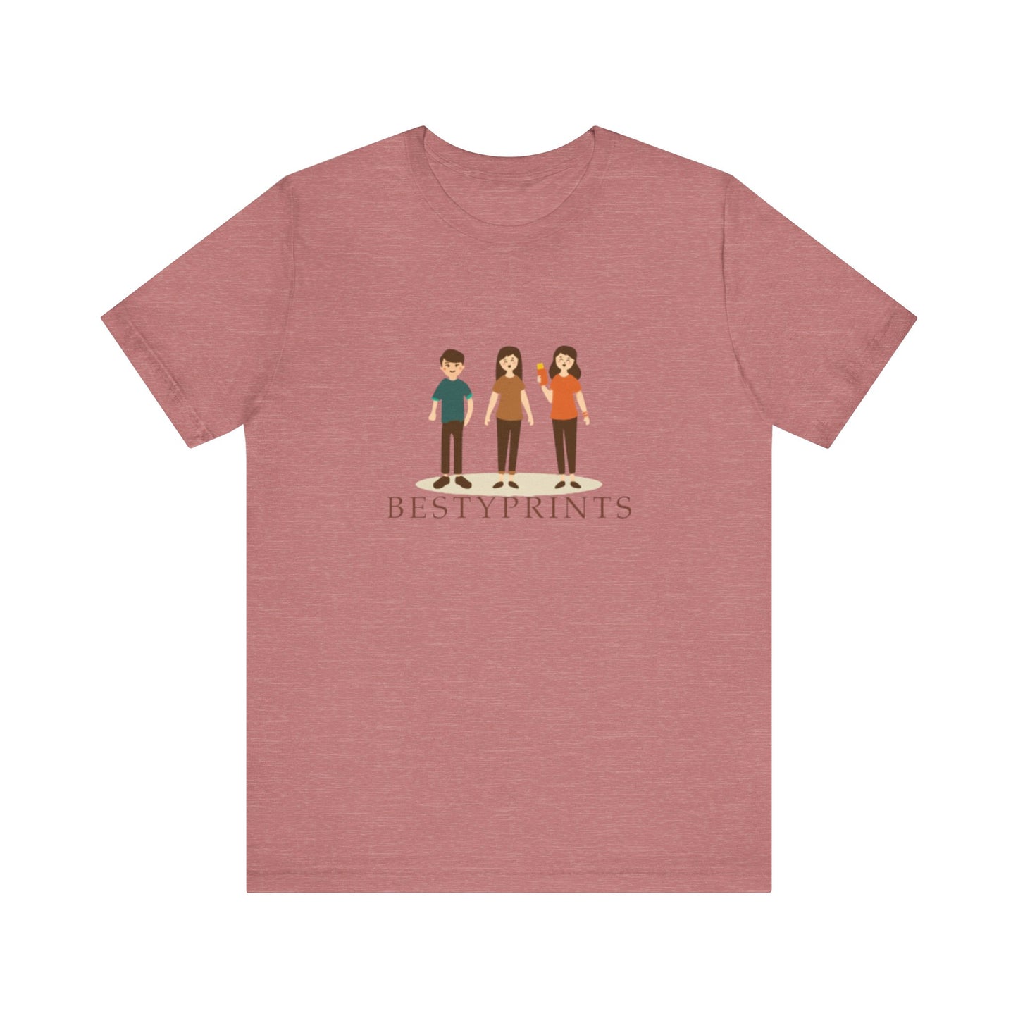 Family Cartoon Graphic Tee, Cute Gift for Friends, Casual Summer Wear, Kids and Adults, Unique Family Gathering Shirt, Birthday Gift