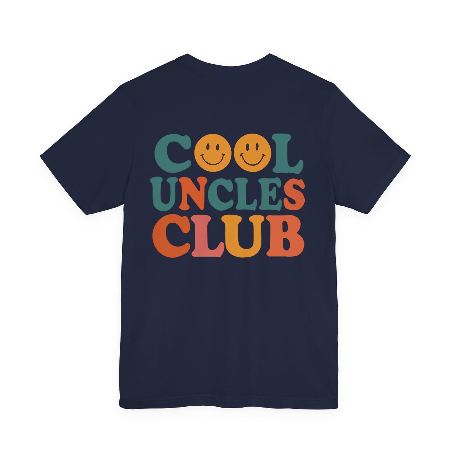 Cool Uncles Club Tee, Unisex Graphic T-Shirt, Father's Day Gift, Fun Uncle Outfit, Smiley Face Tee, Family Reunion Shirt