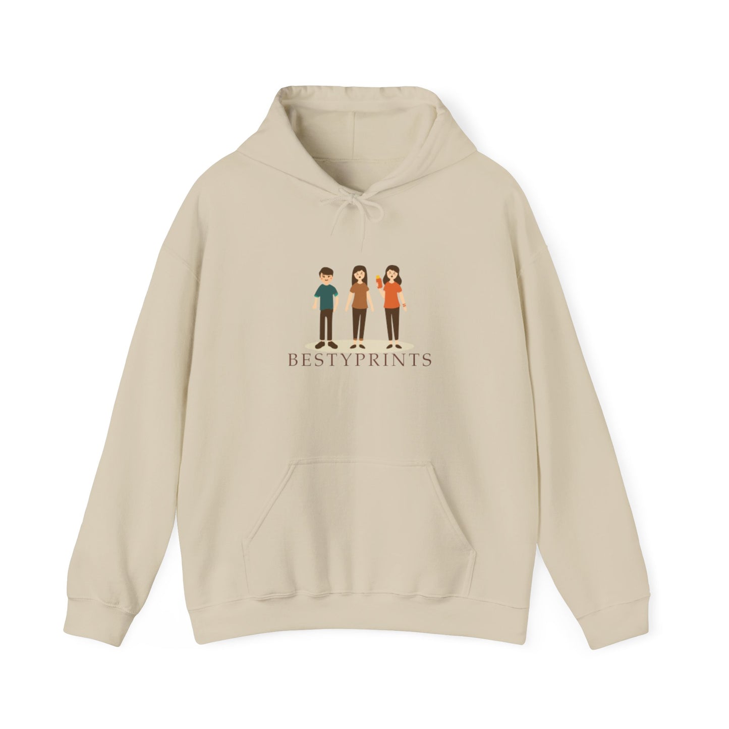 Best Friends Group Hoodie, Unisex Heavy Blend Sweatshirt, Cute Friendship Gift, Cozy Casual Wear, Ideal for Fall, Winter Celebrations