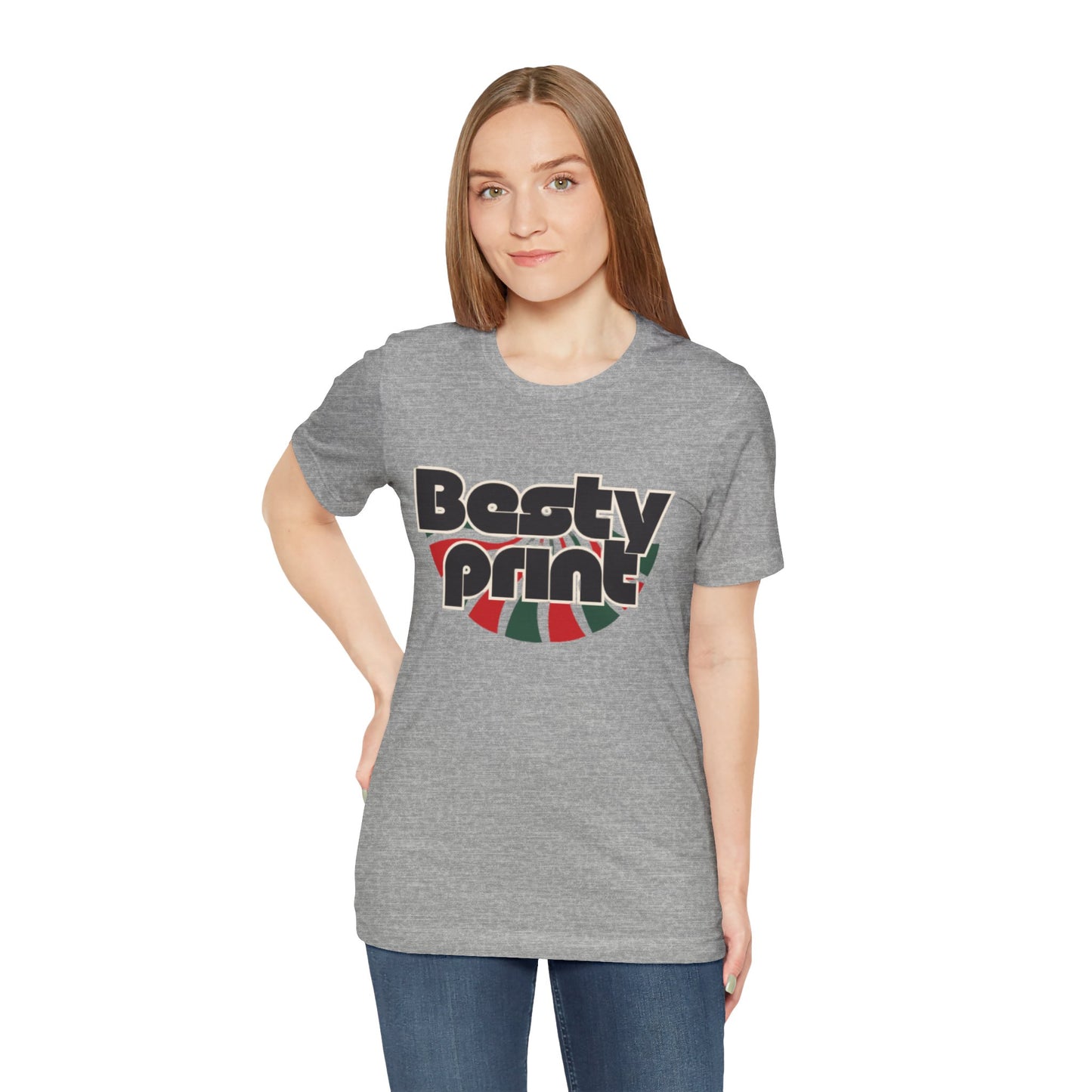 Besty Print Unisex Jersey Tee - Fun and Trendy T-Shirt for Friends, Casual Wear, Gifts, Parties, Holidays