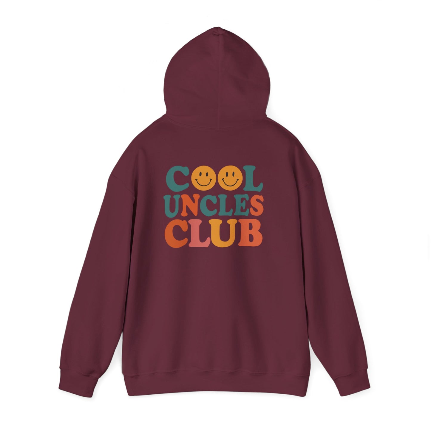 Cool Uncles Club Hooded Sweatshirt, Unisex Hoodie Gift, Cozy Sweatshirt for Uncles, Family Gathering Attire, Fun Graphic Hoodie