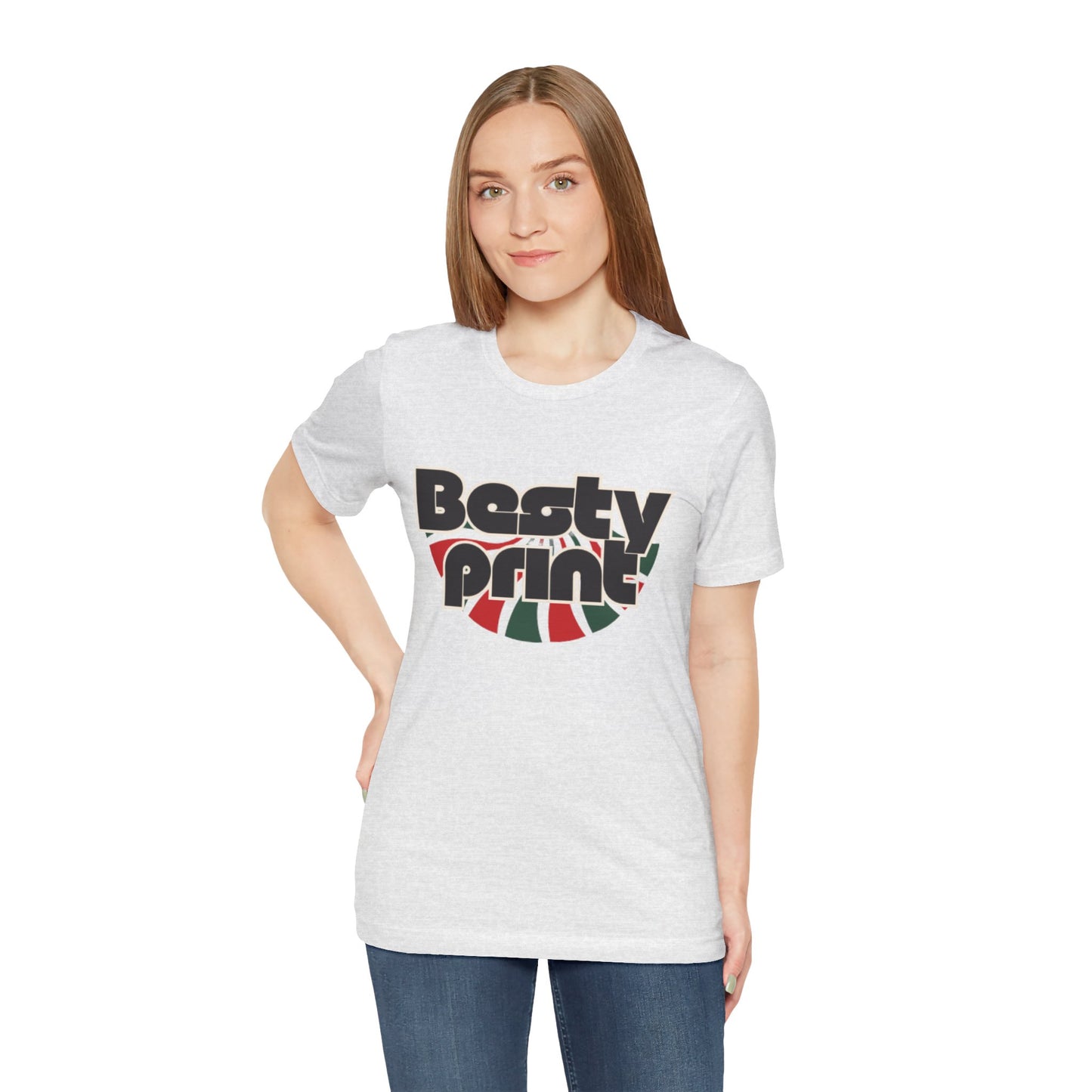 Besty Print Unisex Jersey Tee - Fun and Trendy T-Shirt for Friends, Casual Wear, Gifts, Parties, Holidays